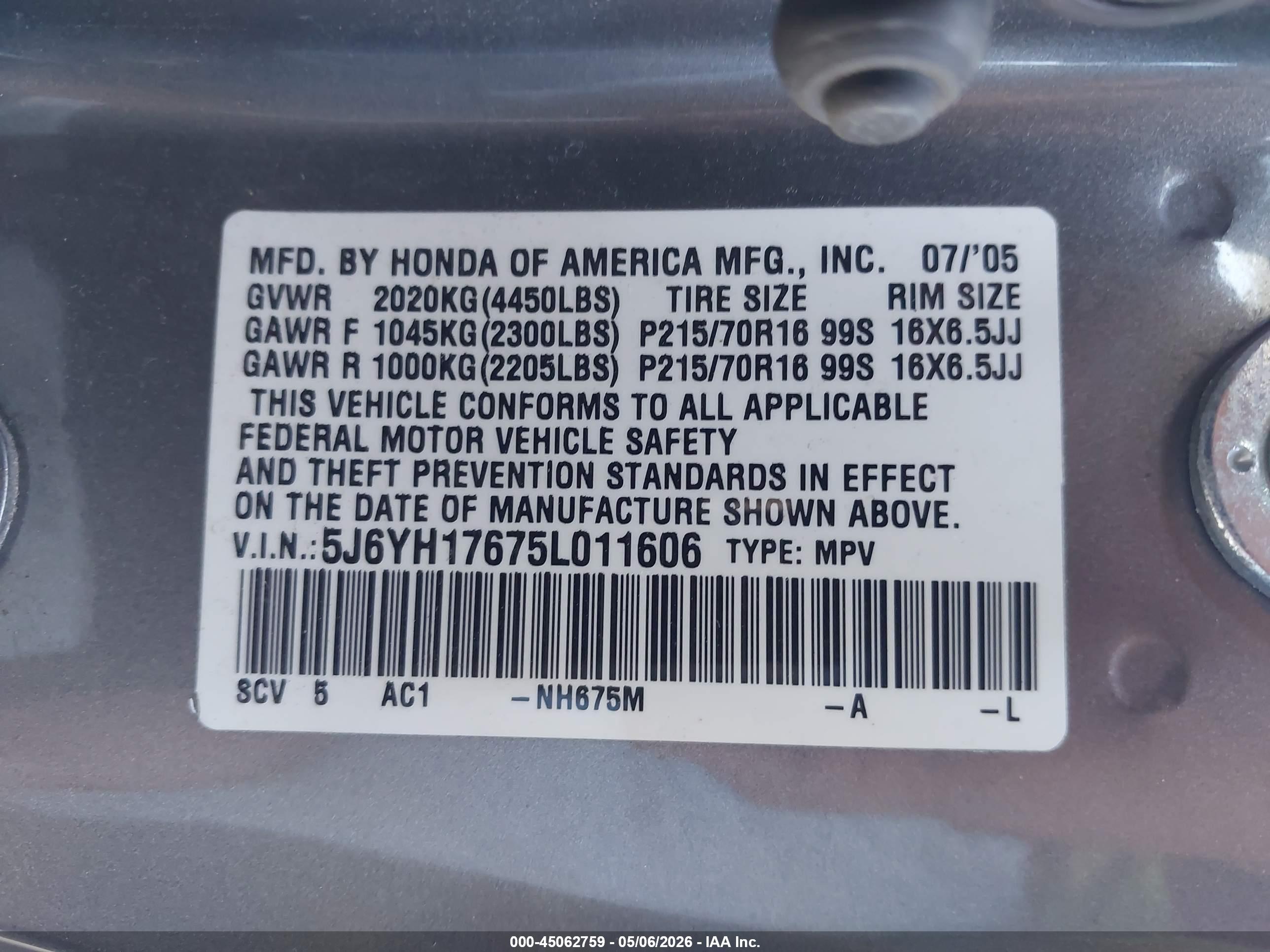HONDA ELEMENT image 9