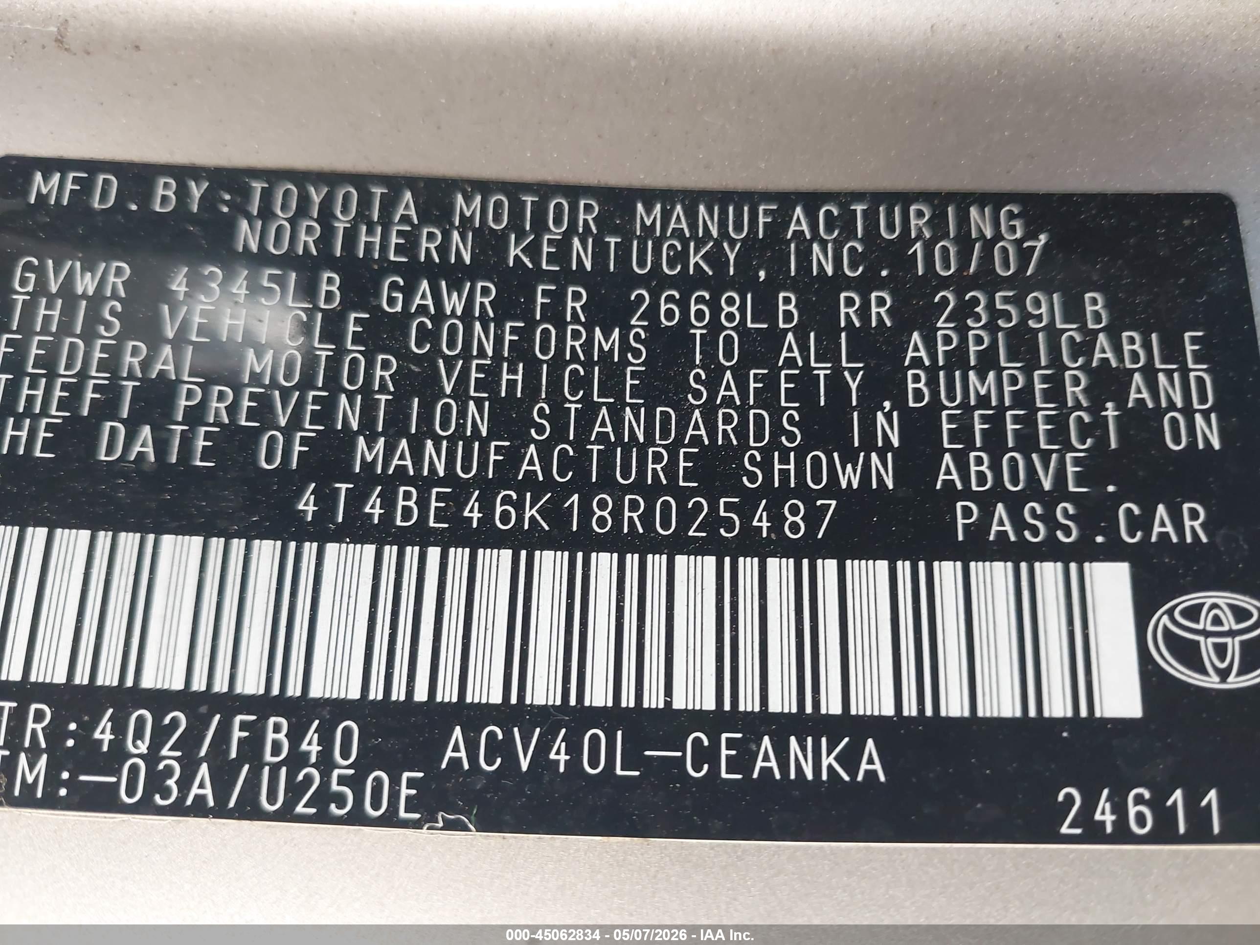 TOYOTA CAMRY image 9