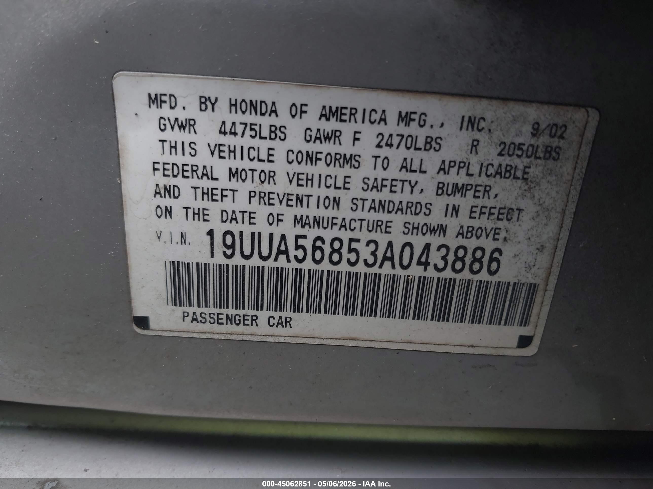 ACURA TL image 9