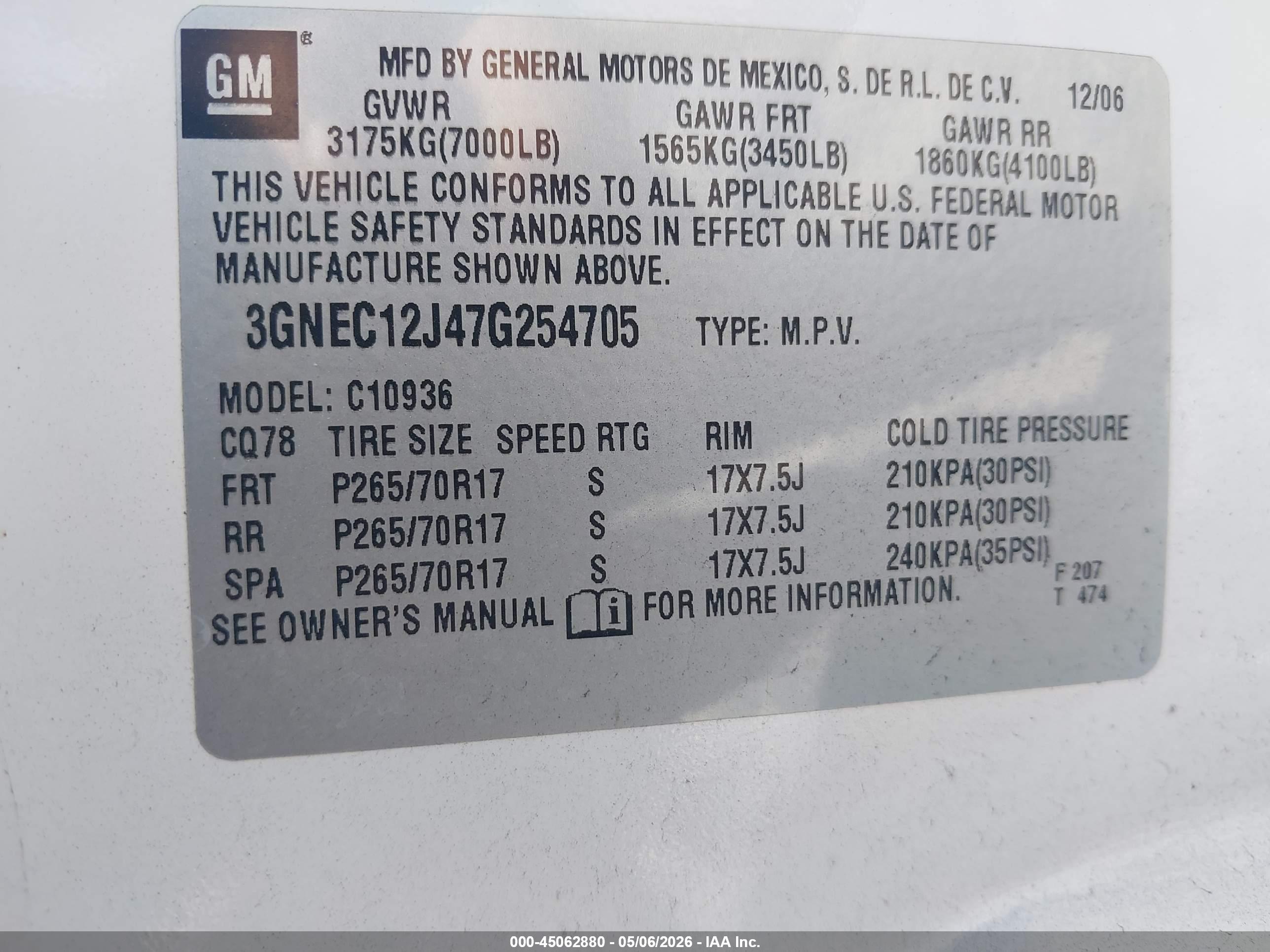 CHEVROLET AVALANCHE image 9