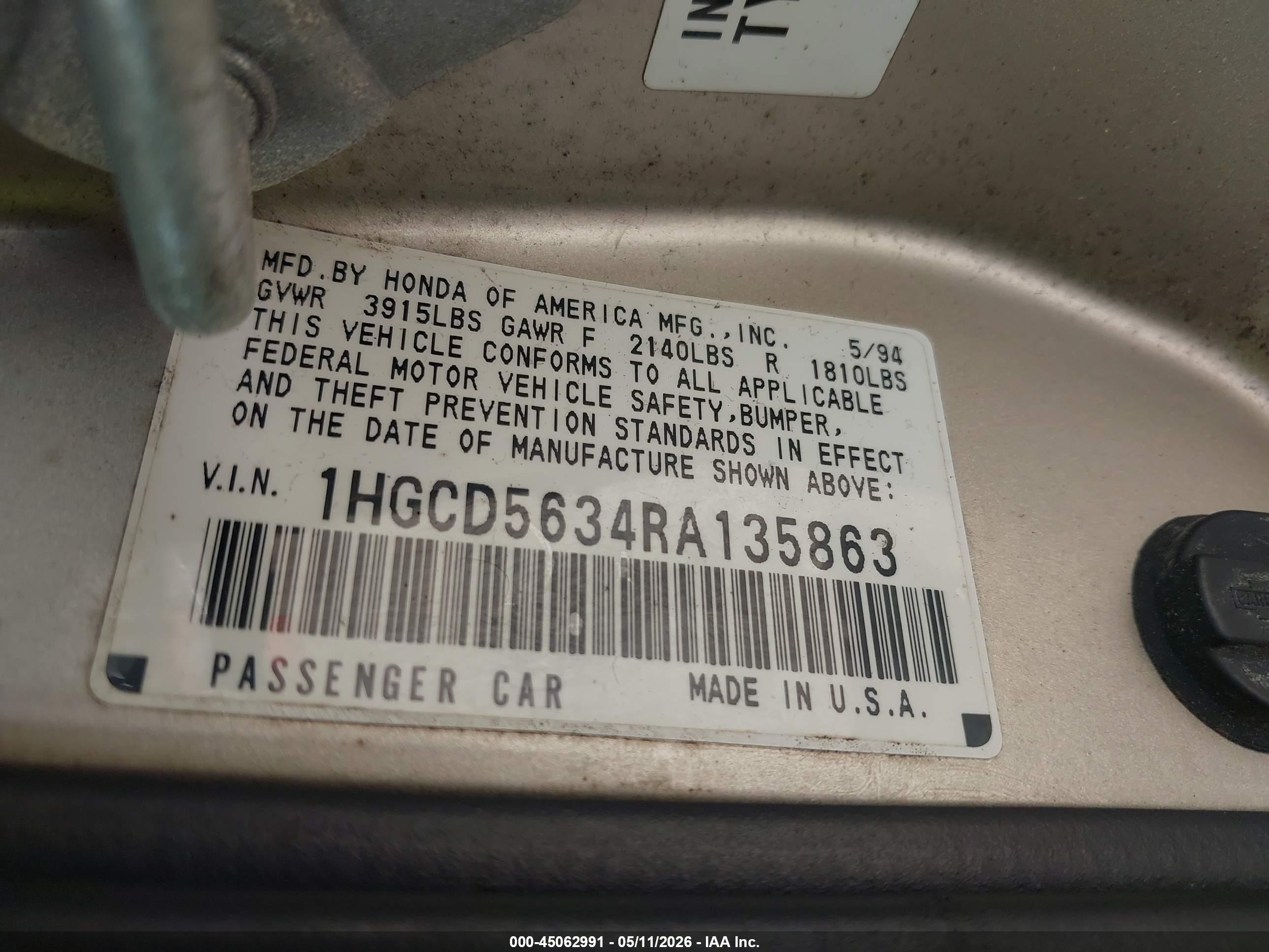 HONDA ACCORD image 9