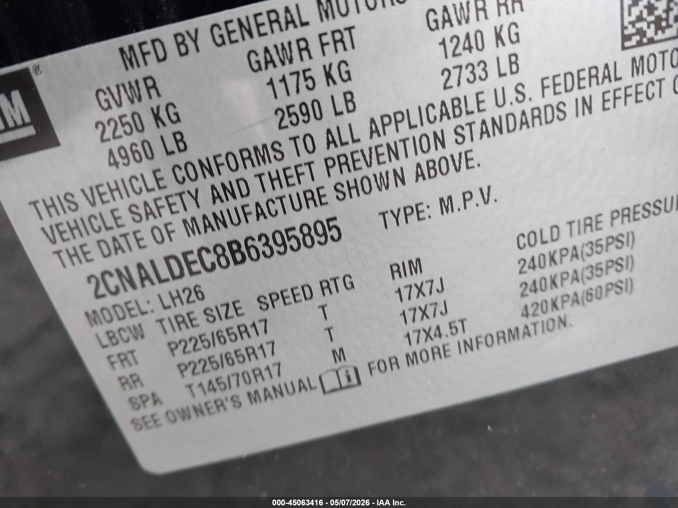 CHEVROLET EQUINOX image 9