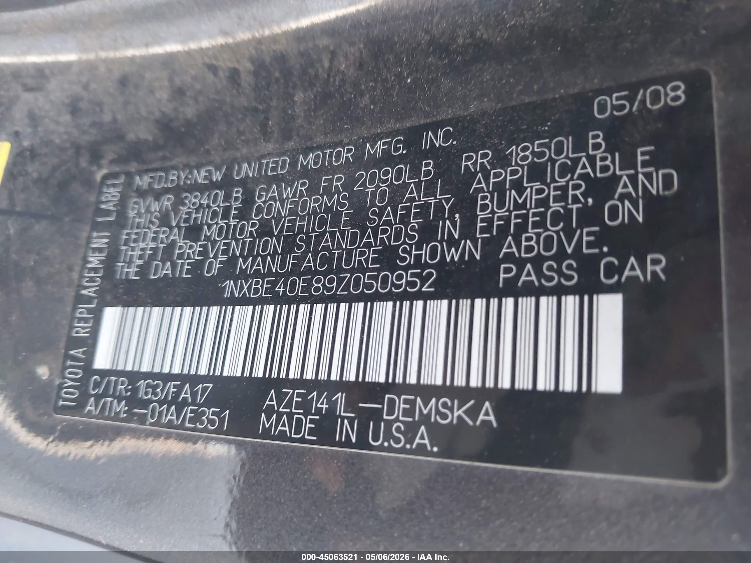 TOYOTA COROLLA image 9