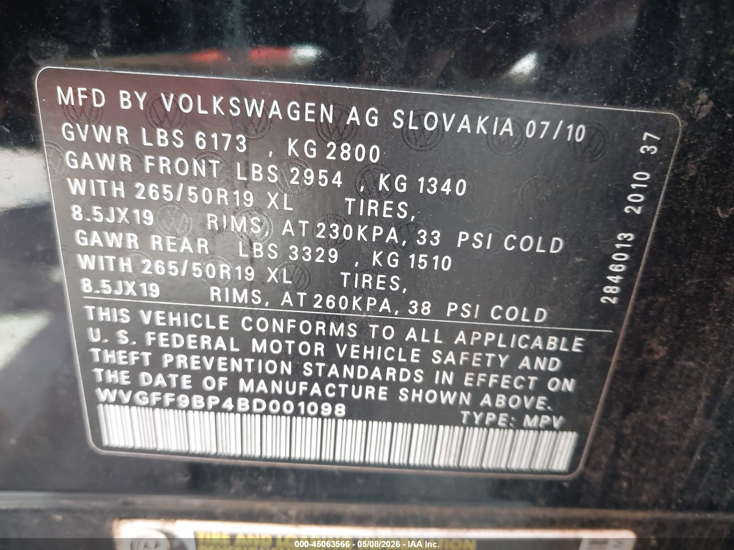 VOLKSWAGEN TOUAREG image 9