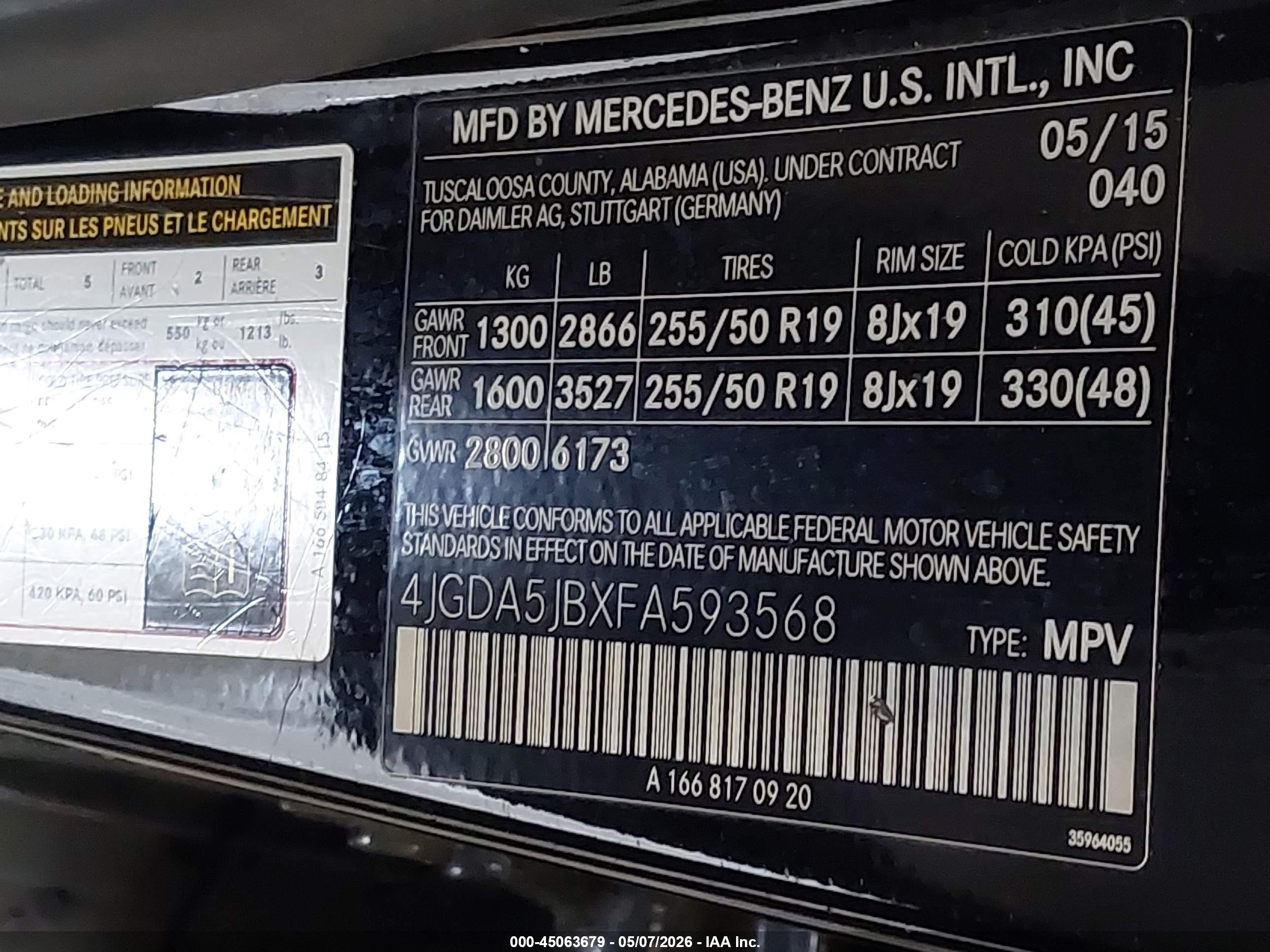MERCEDES-BENZ ML image 9