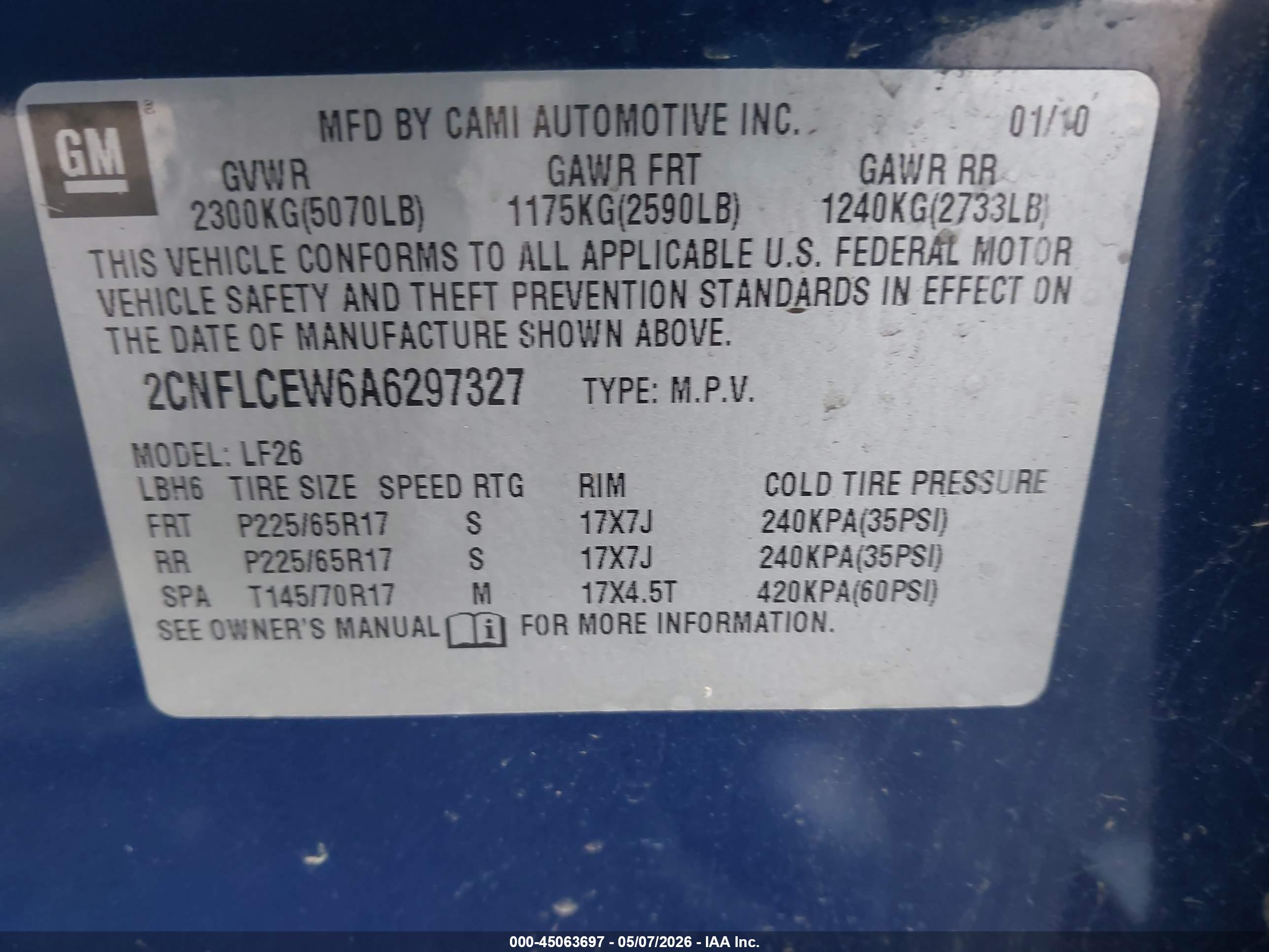 CHEVROLET EQUINOX image 9