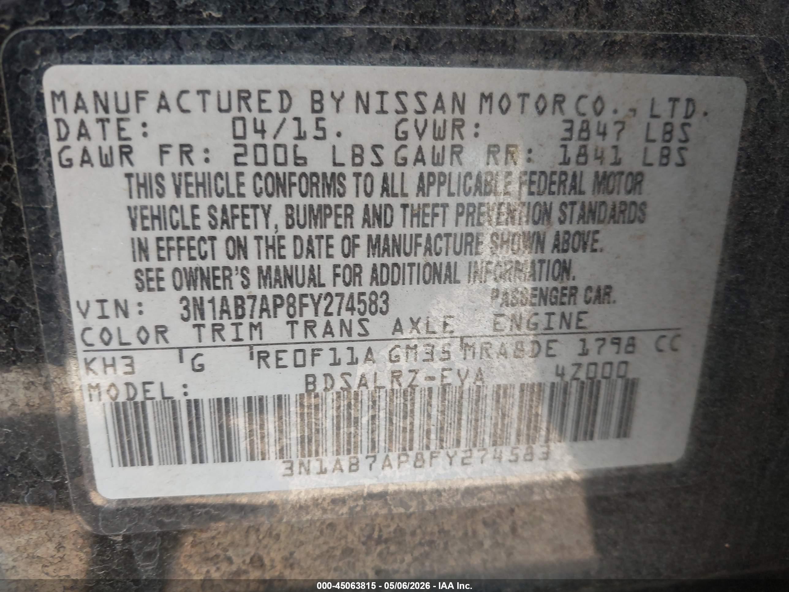 NISSAN SENTRA image 9