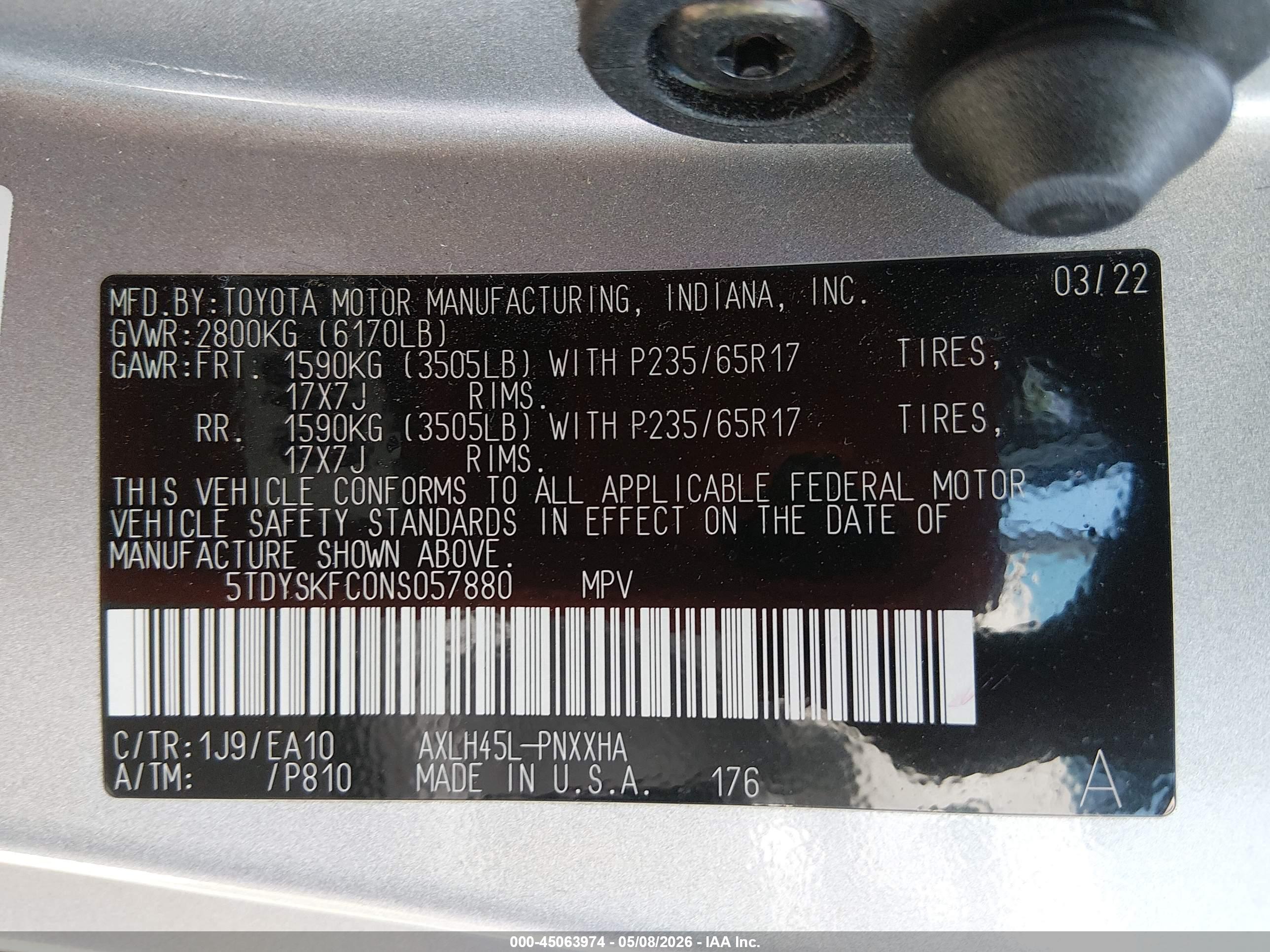 TOYOTA SIENNA image 9