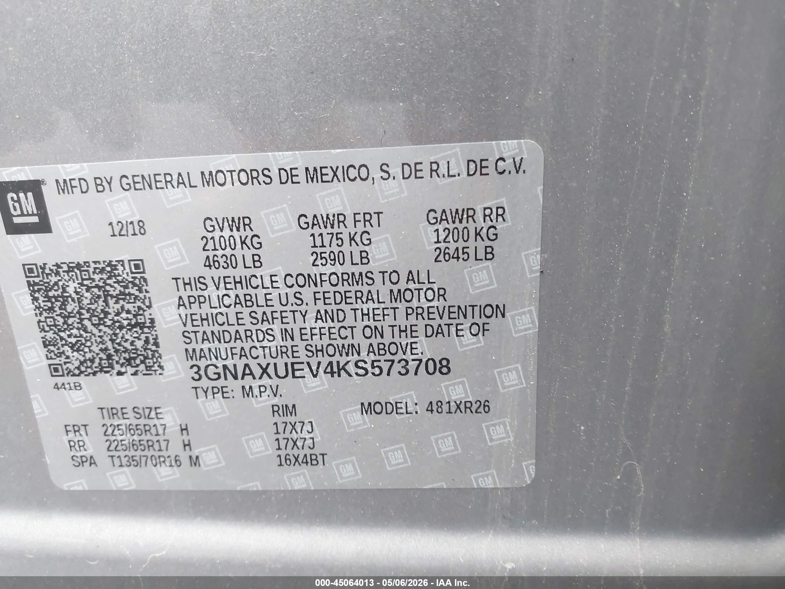 CHEVROLET EQUINOX image 9