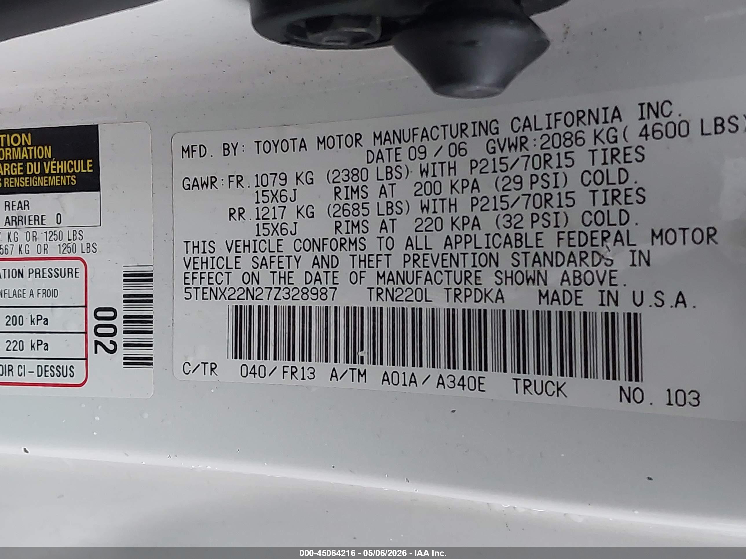 TOYOTA TACOMA image 9