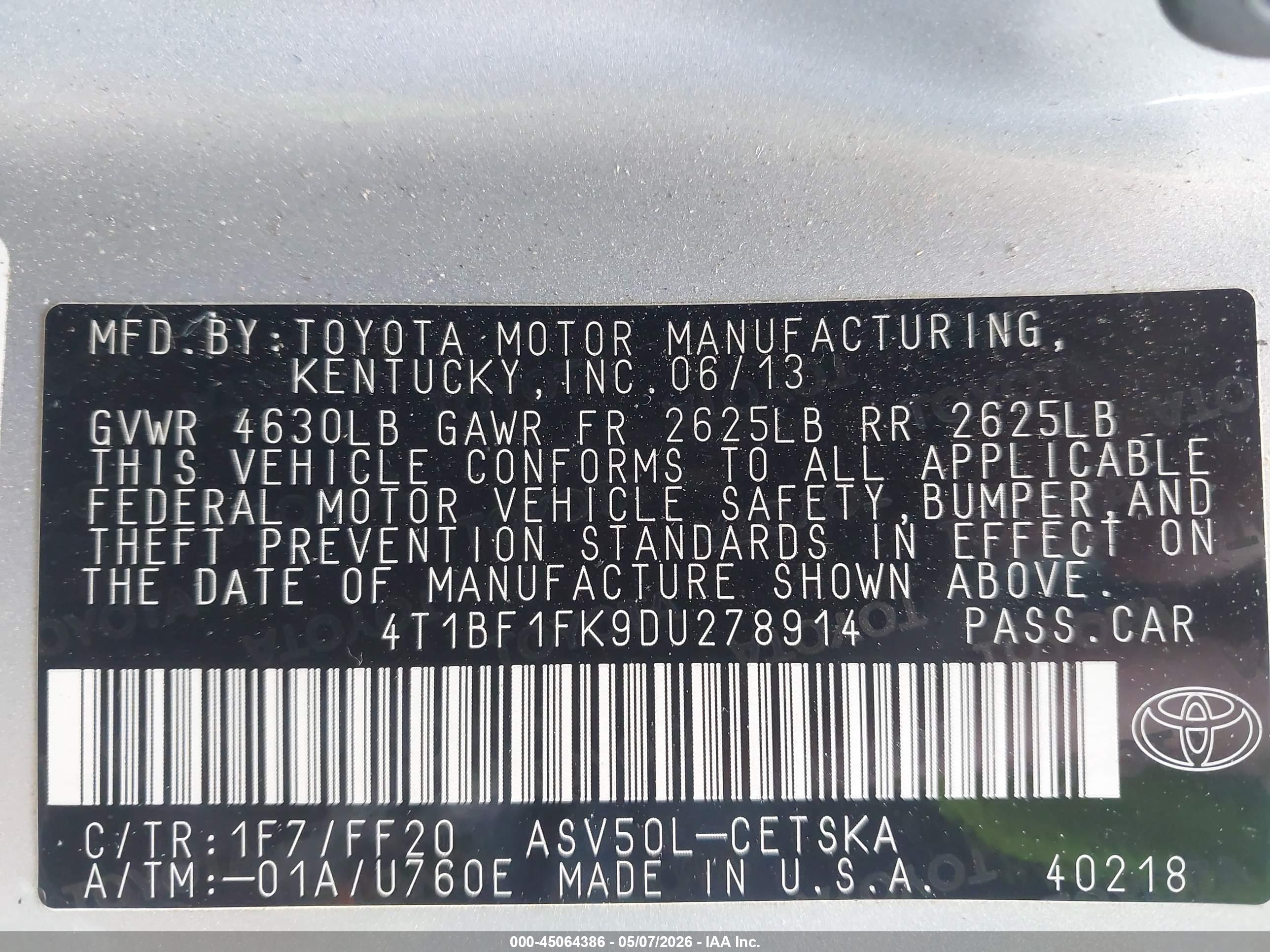 TOYOTA CAMRY image 9