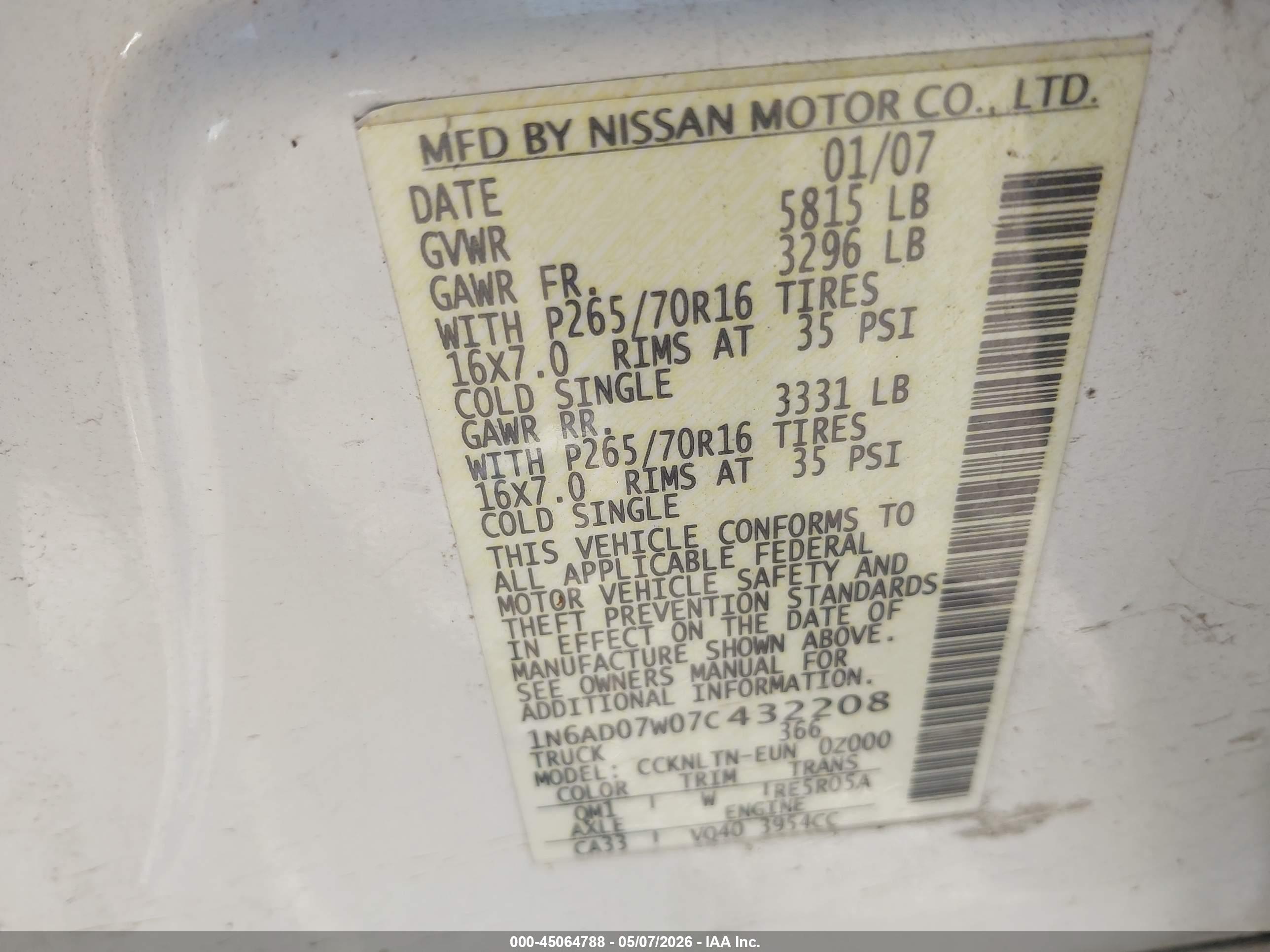NISSAN FRONTIER image 9