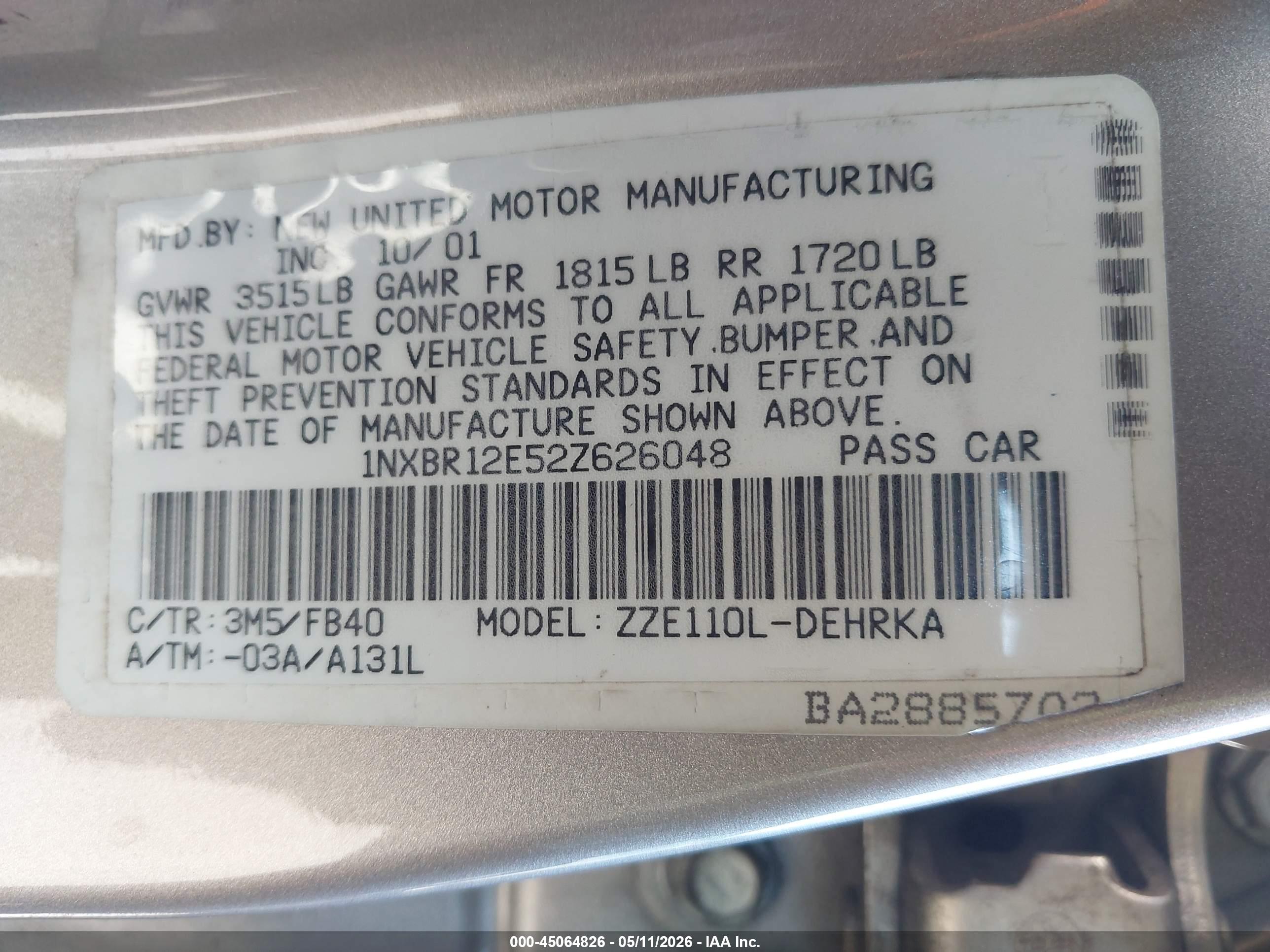 TOYOTA COROLLA image 9