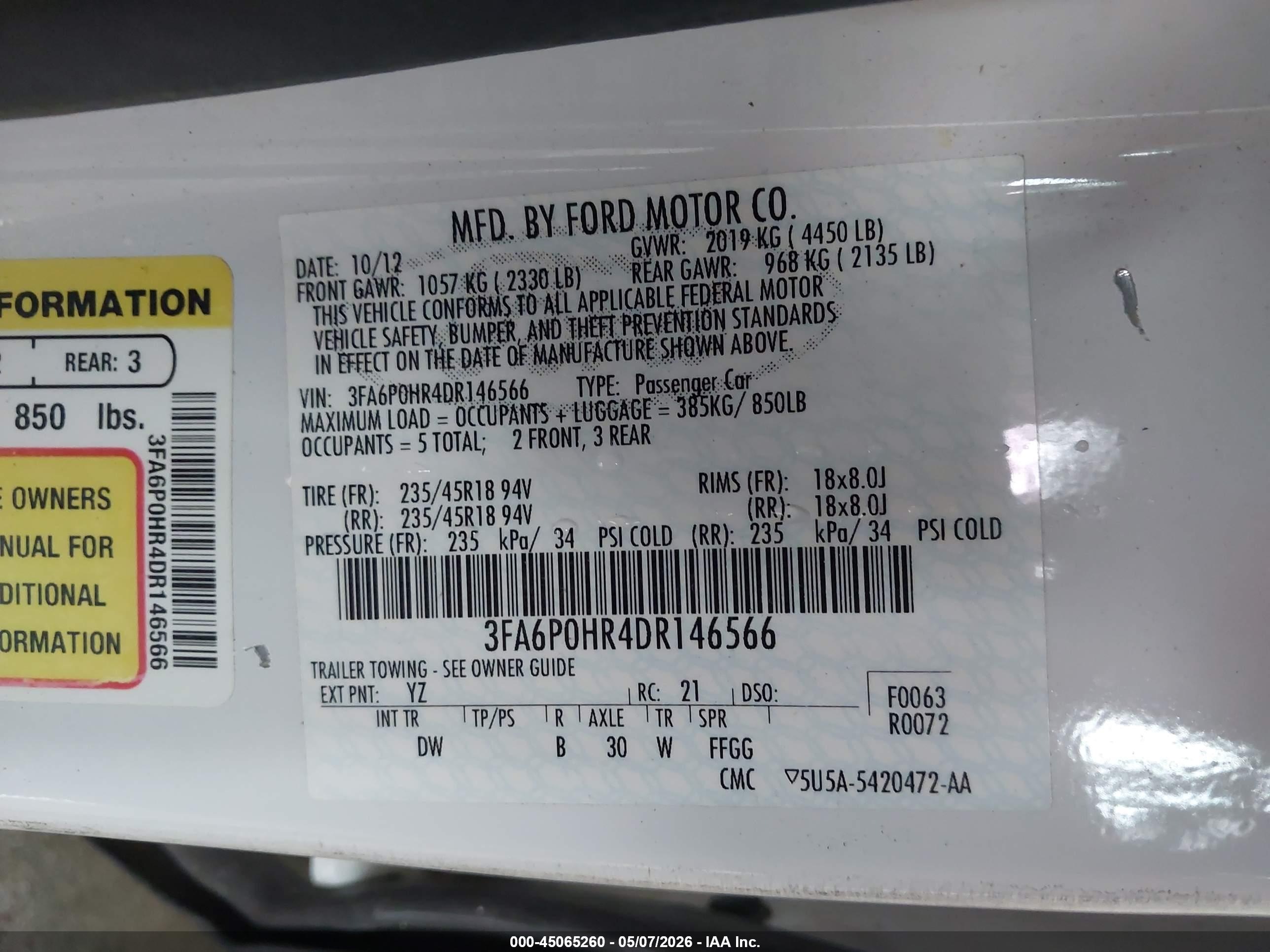 FORD FUSION image 9