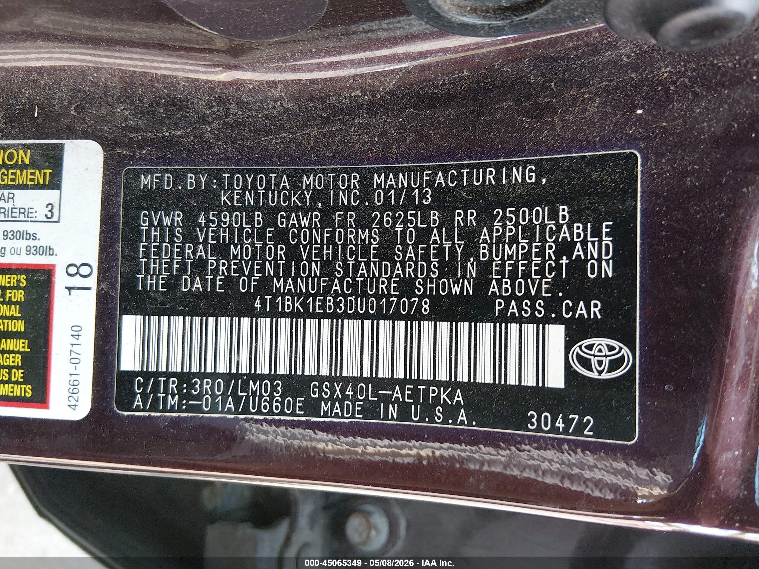TOYOTA AVALON image 9