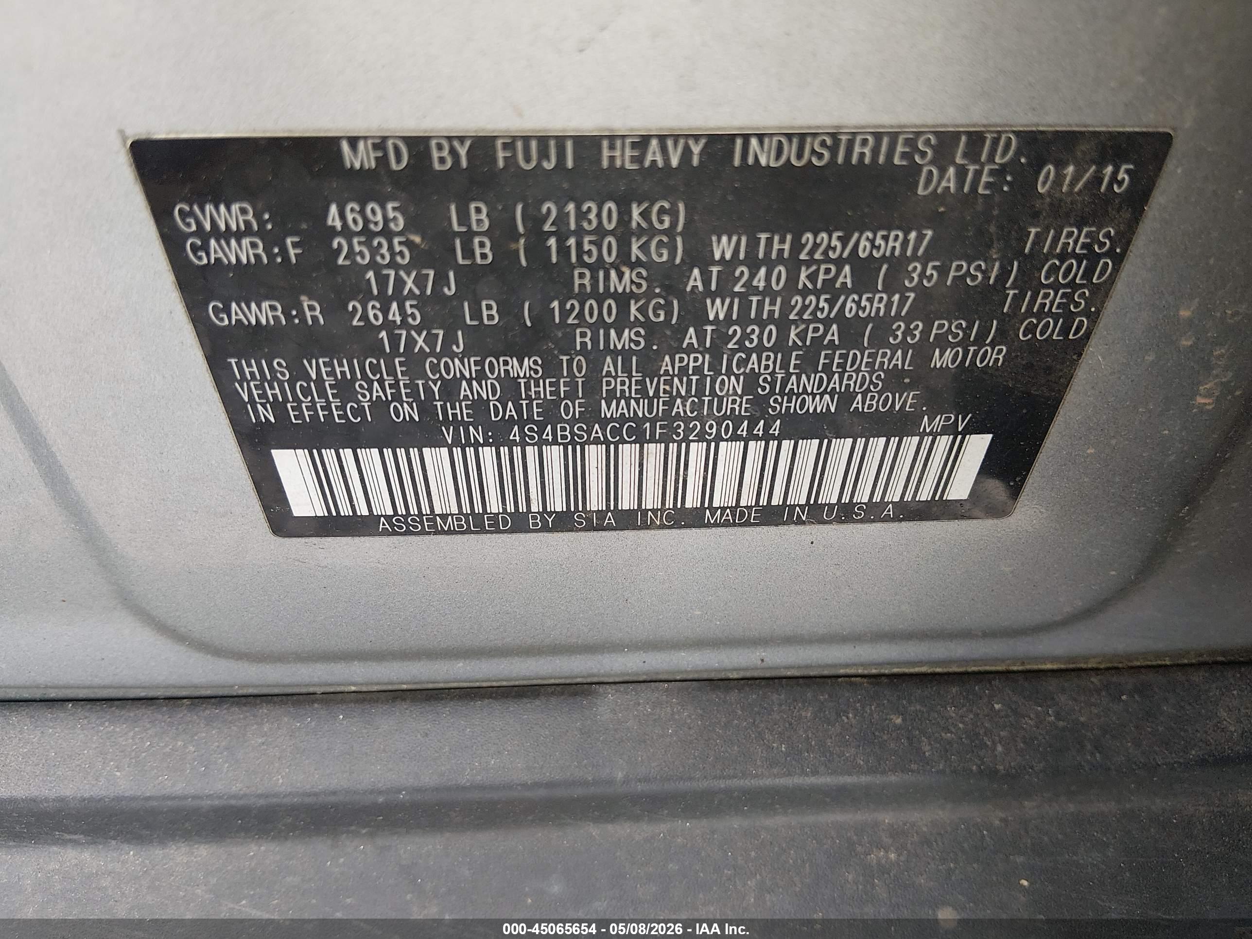 SUBARU OUTBACK image 9