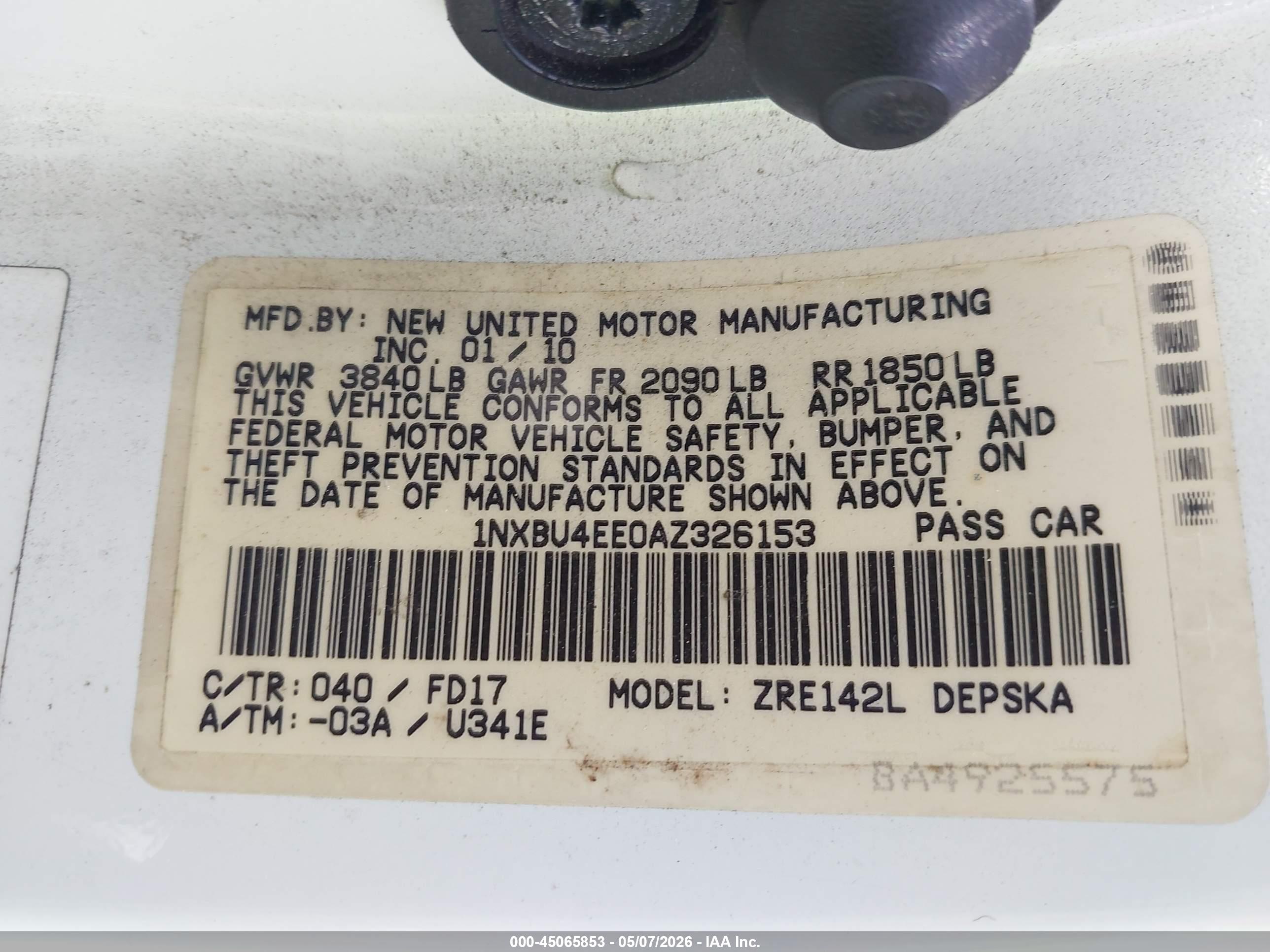 TOYOTA COROLLA image 9
