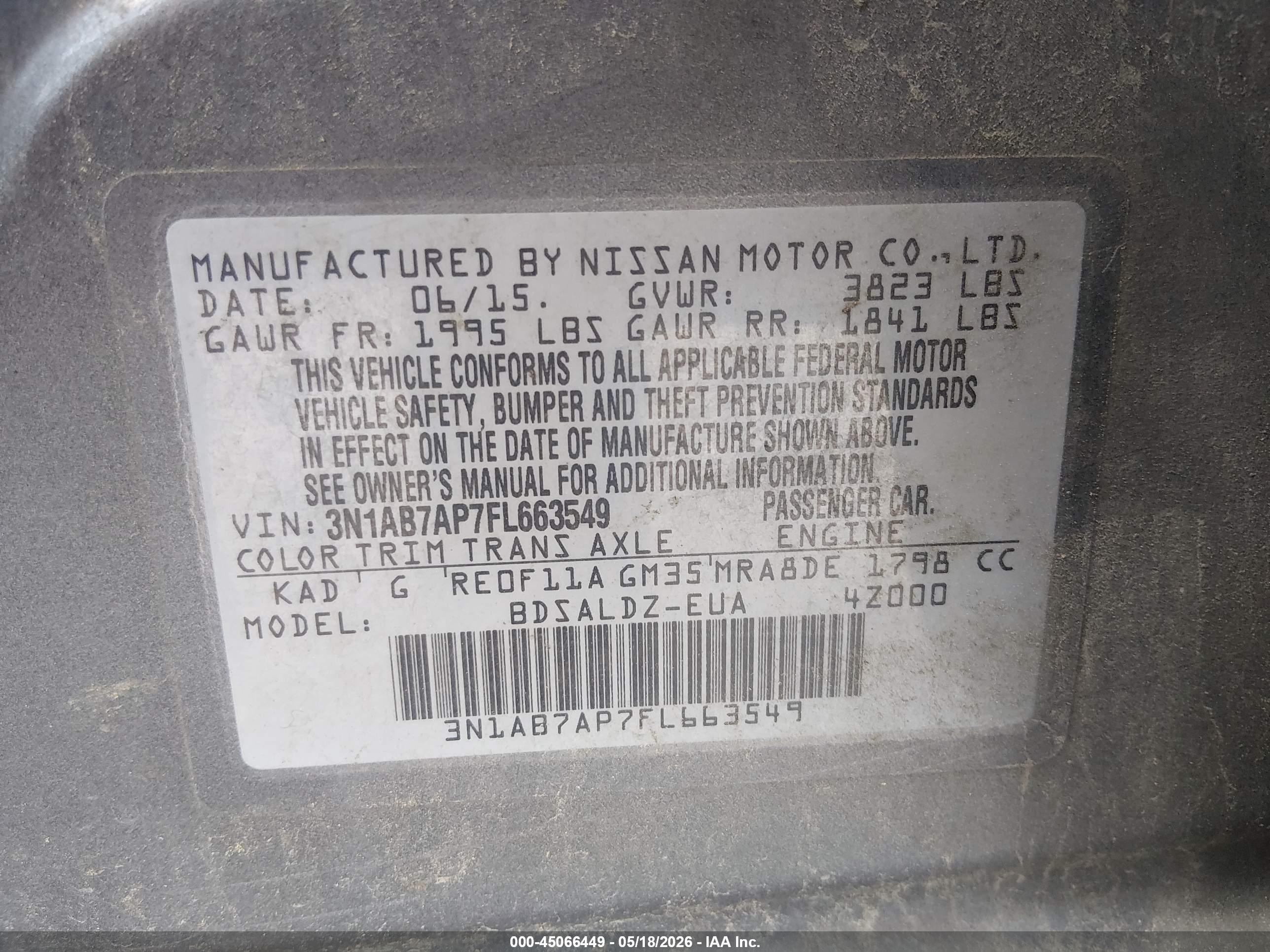 NISSAN SENTRA image 9