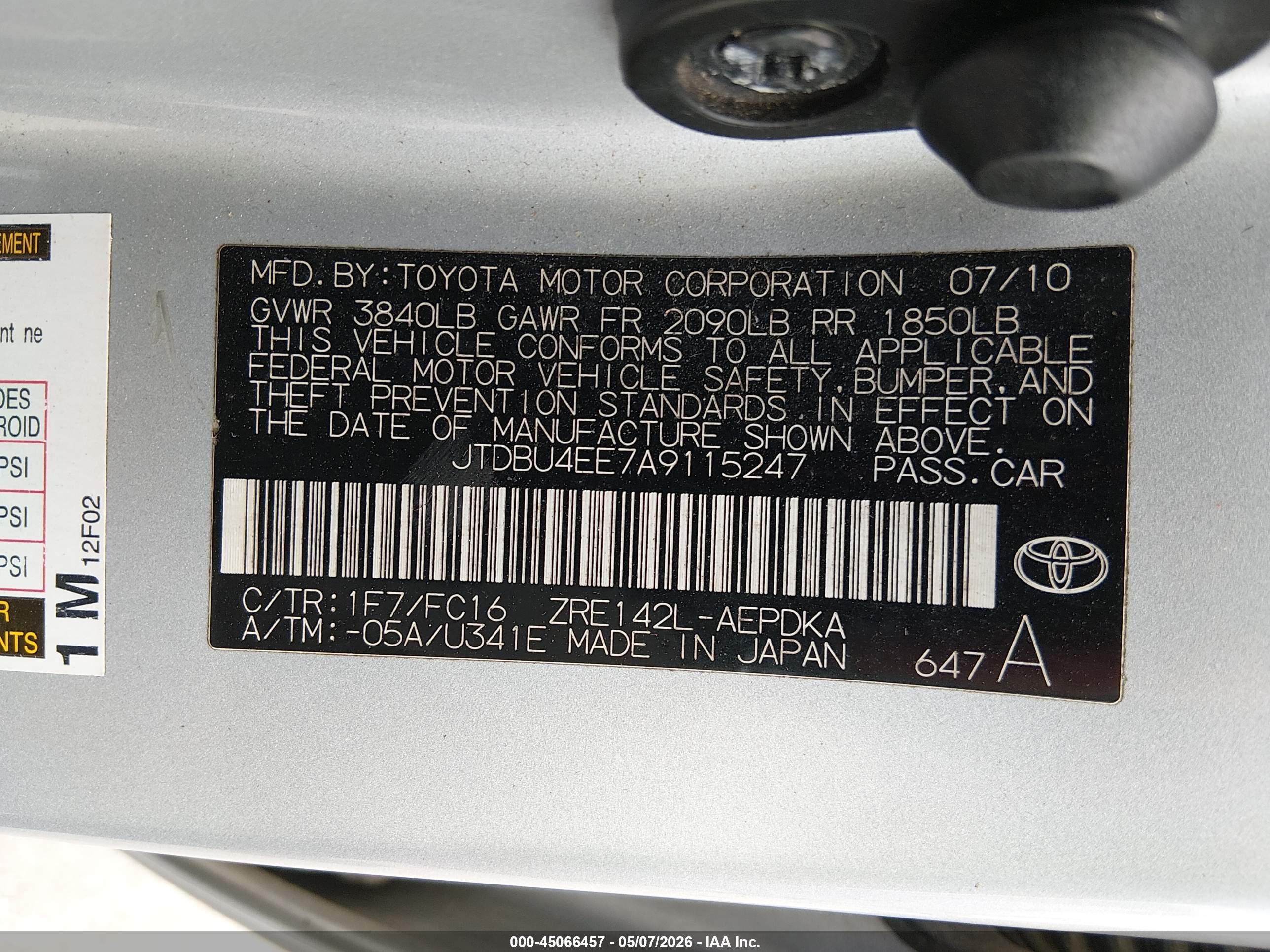 TOYOTA COROLLA image 9
