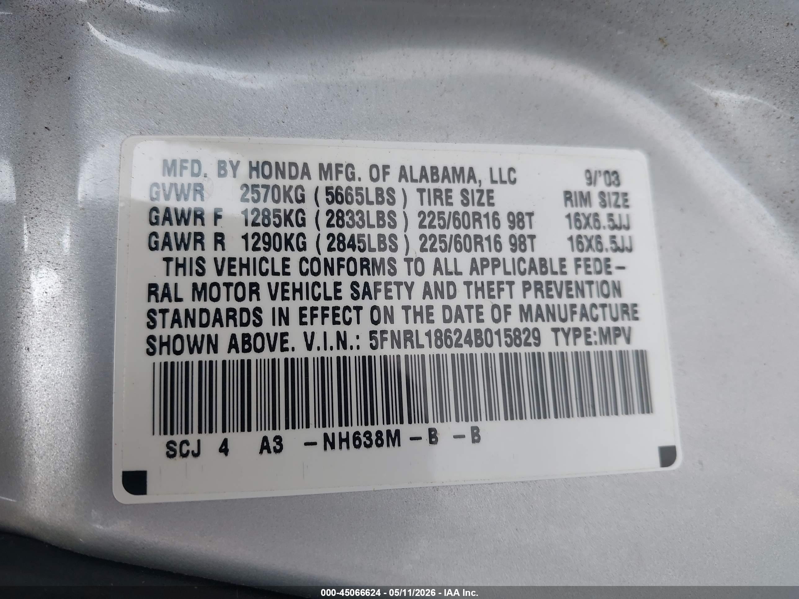 HONDA ODYSSEY image 9