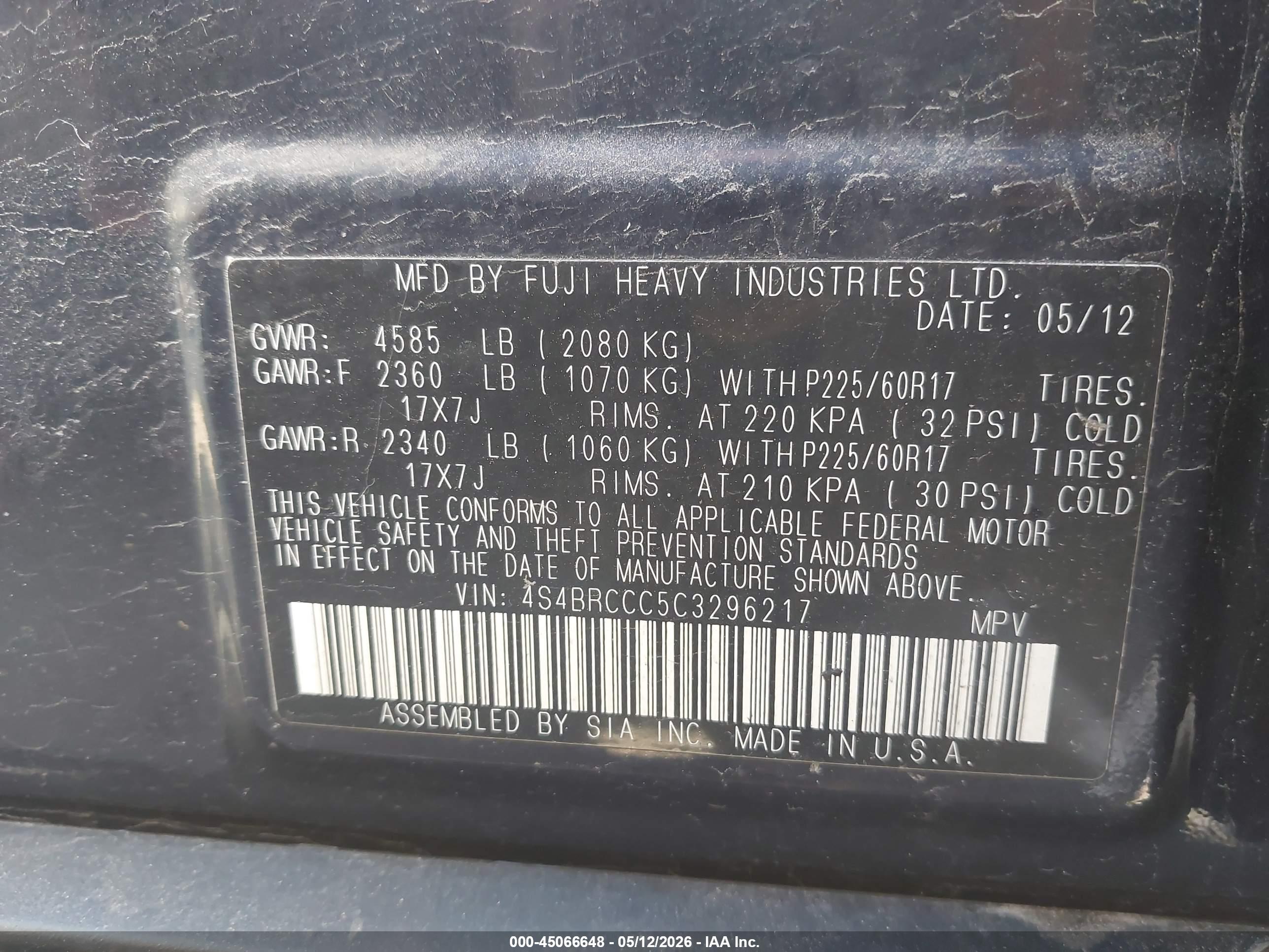 SUBARU OUTBACK image 9