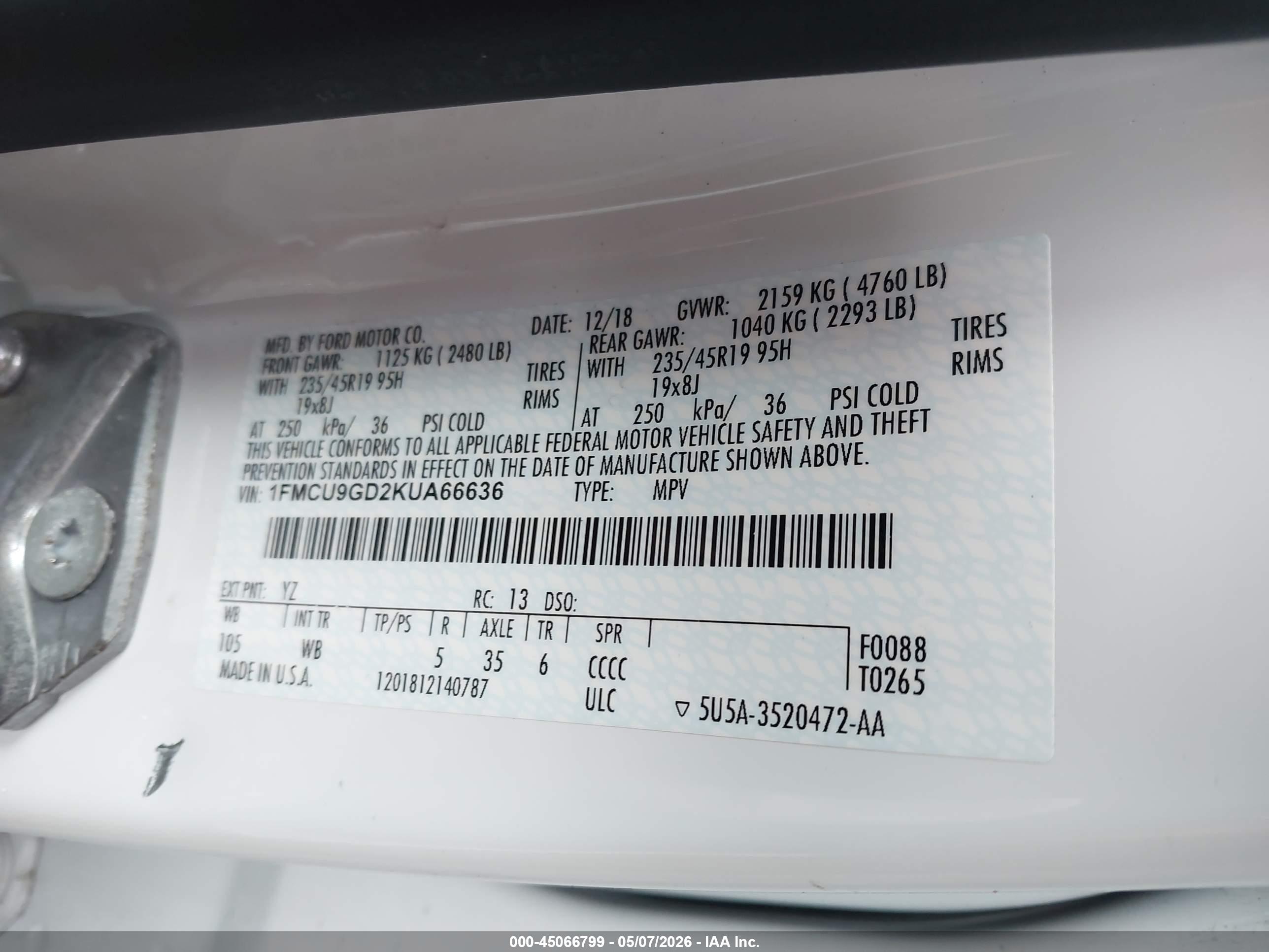 FORD ESCAPE image 9