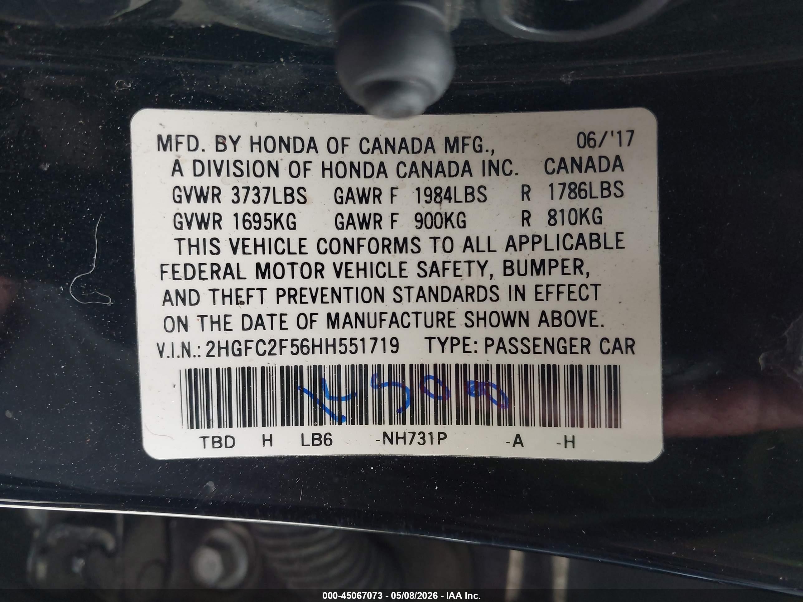 HONDA CIVIC image 9