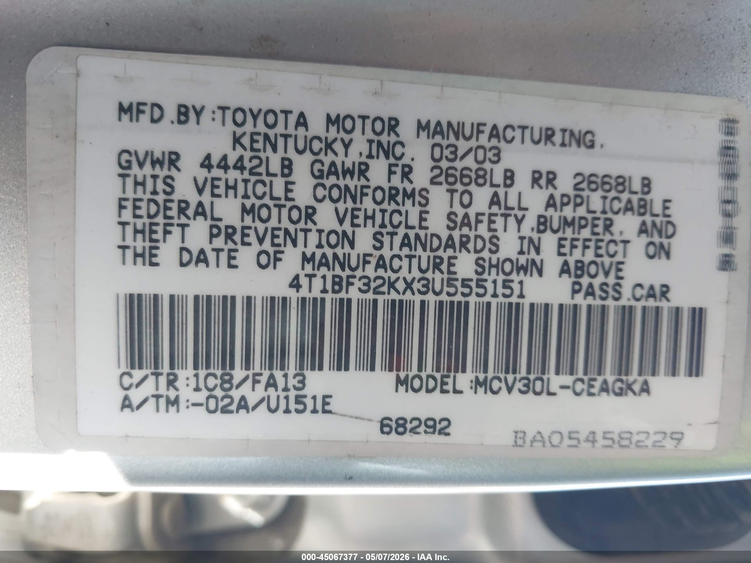 TOYOTA CAMRY image 9