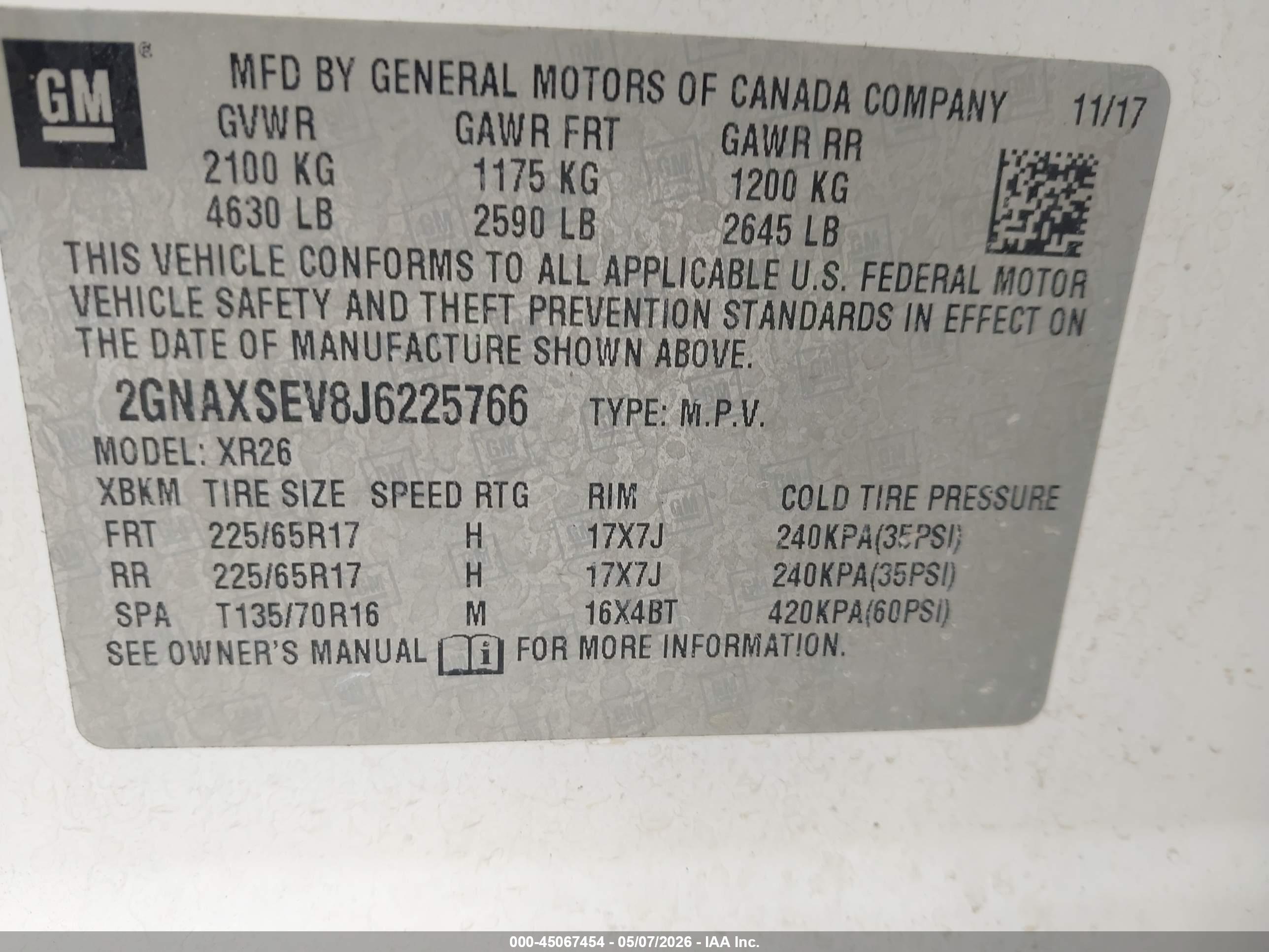 CHEVROLET EQUINOX image 9