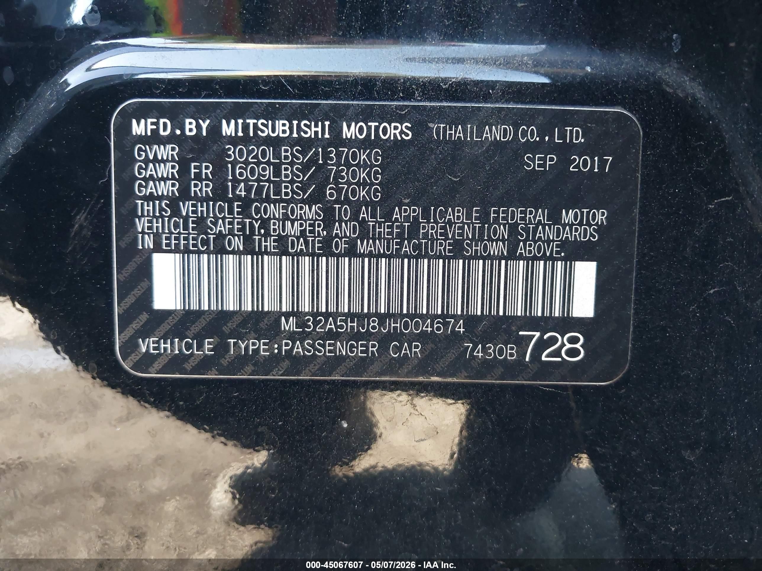 MITSUBISHI MIRAGE image 9