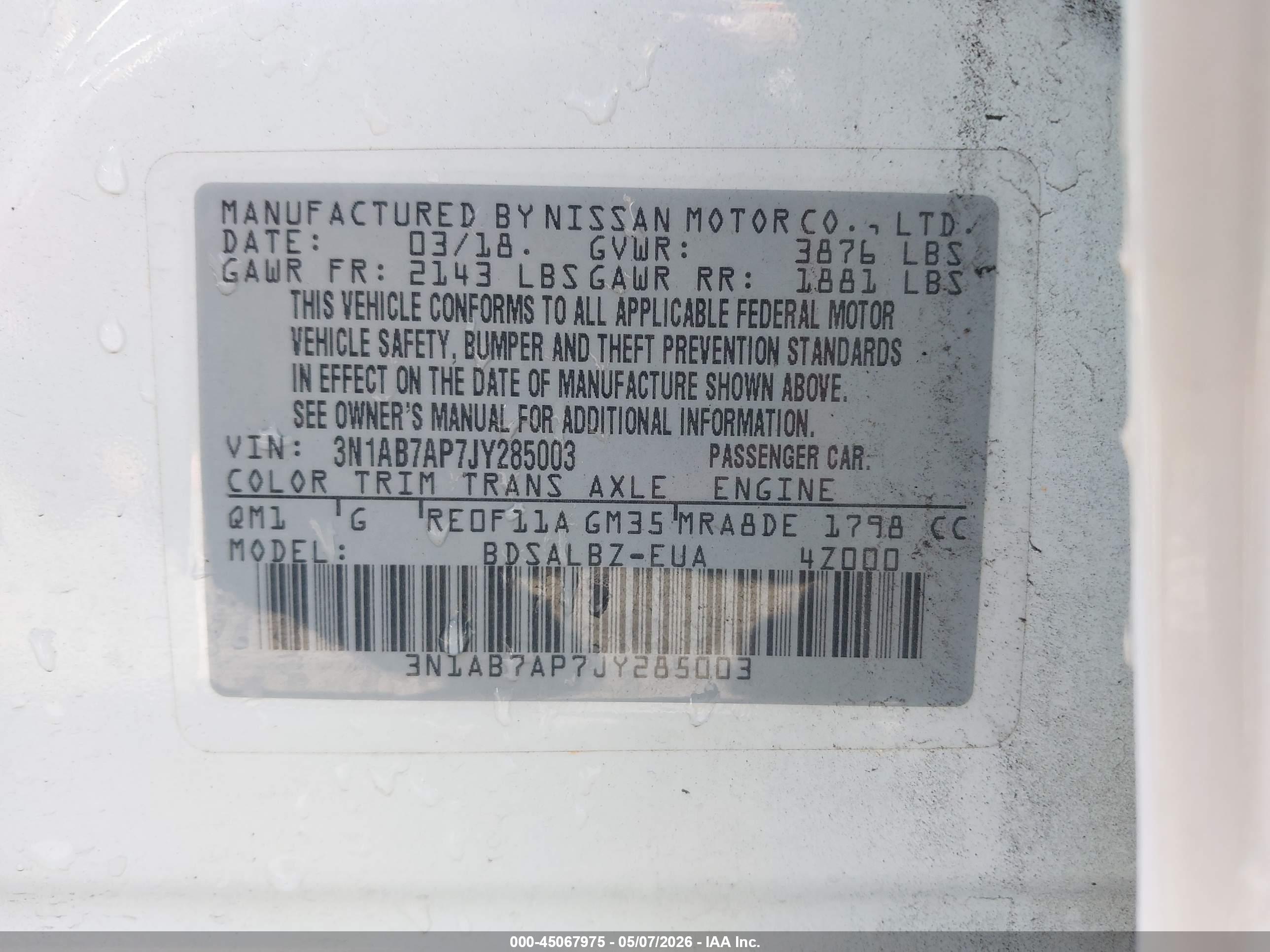 NISSAN SENTRA image 9