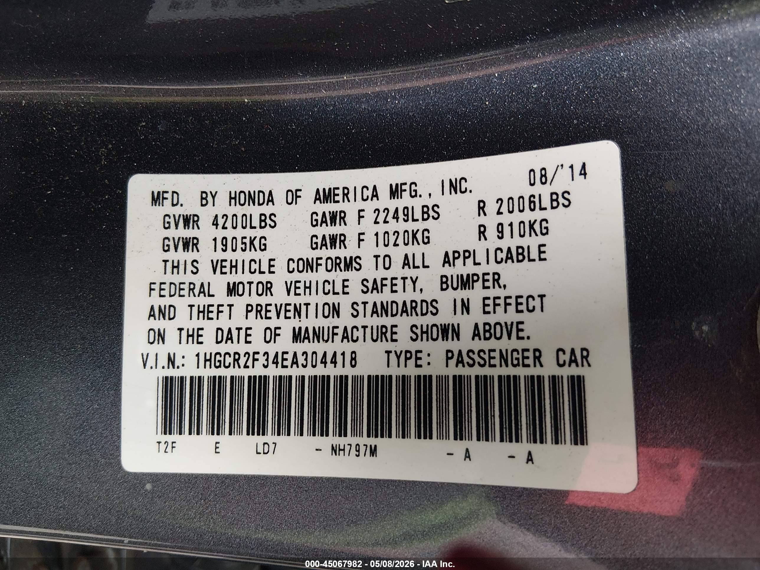 HONDA ACCORD image 9