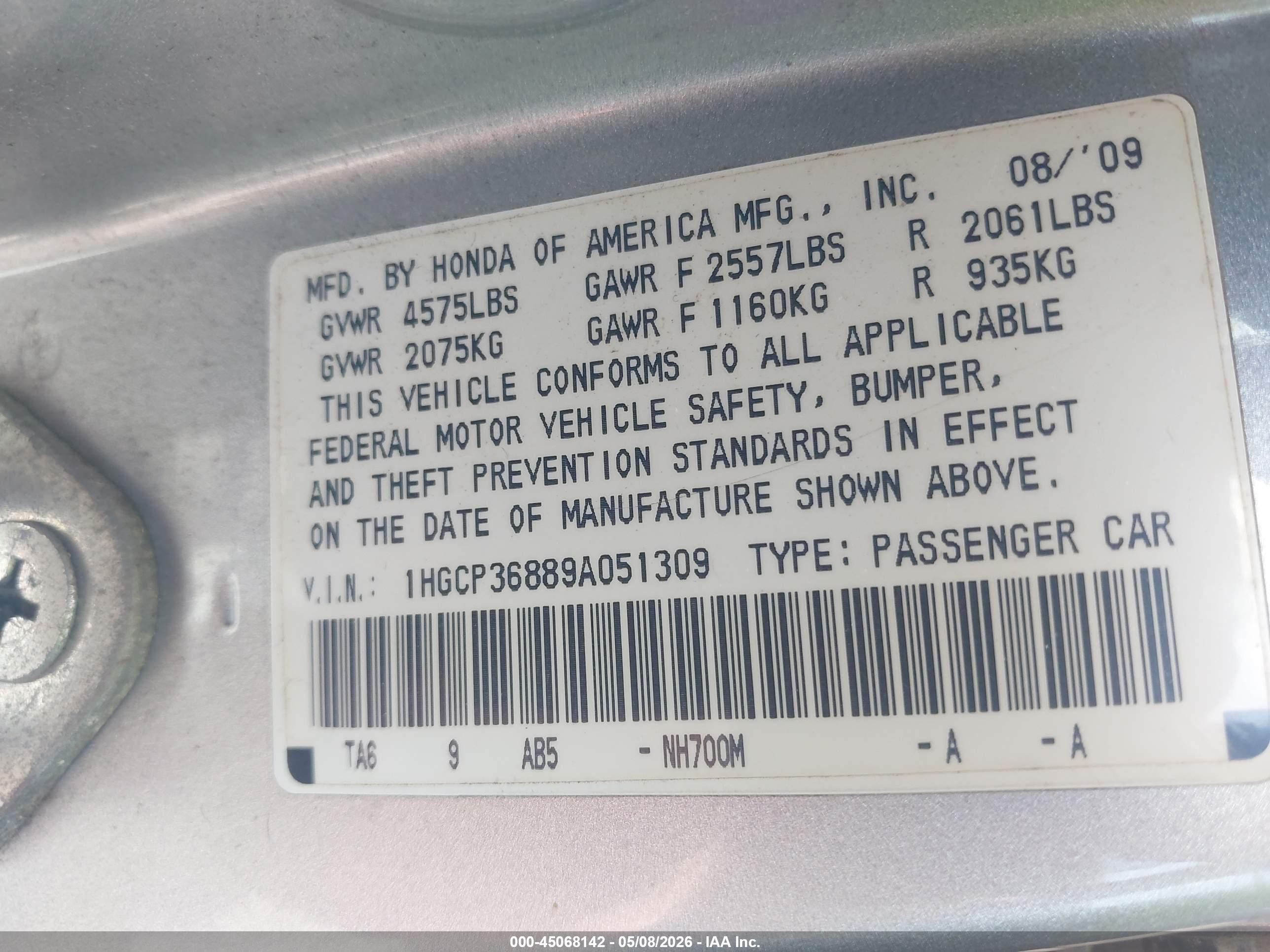 HONDA ACCORD image 9