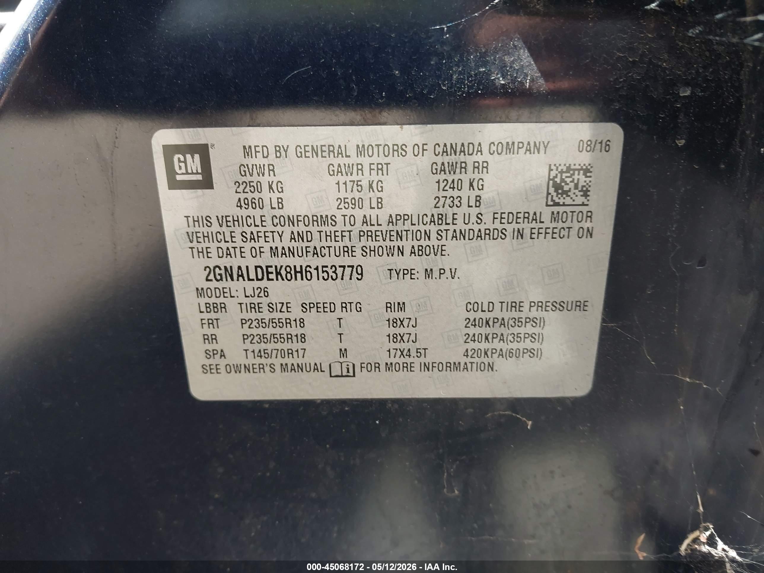 CHEVROLET EQUINOX image 9