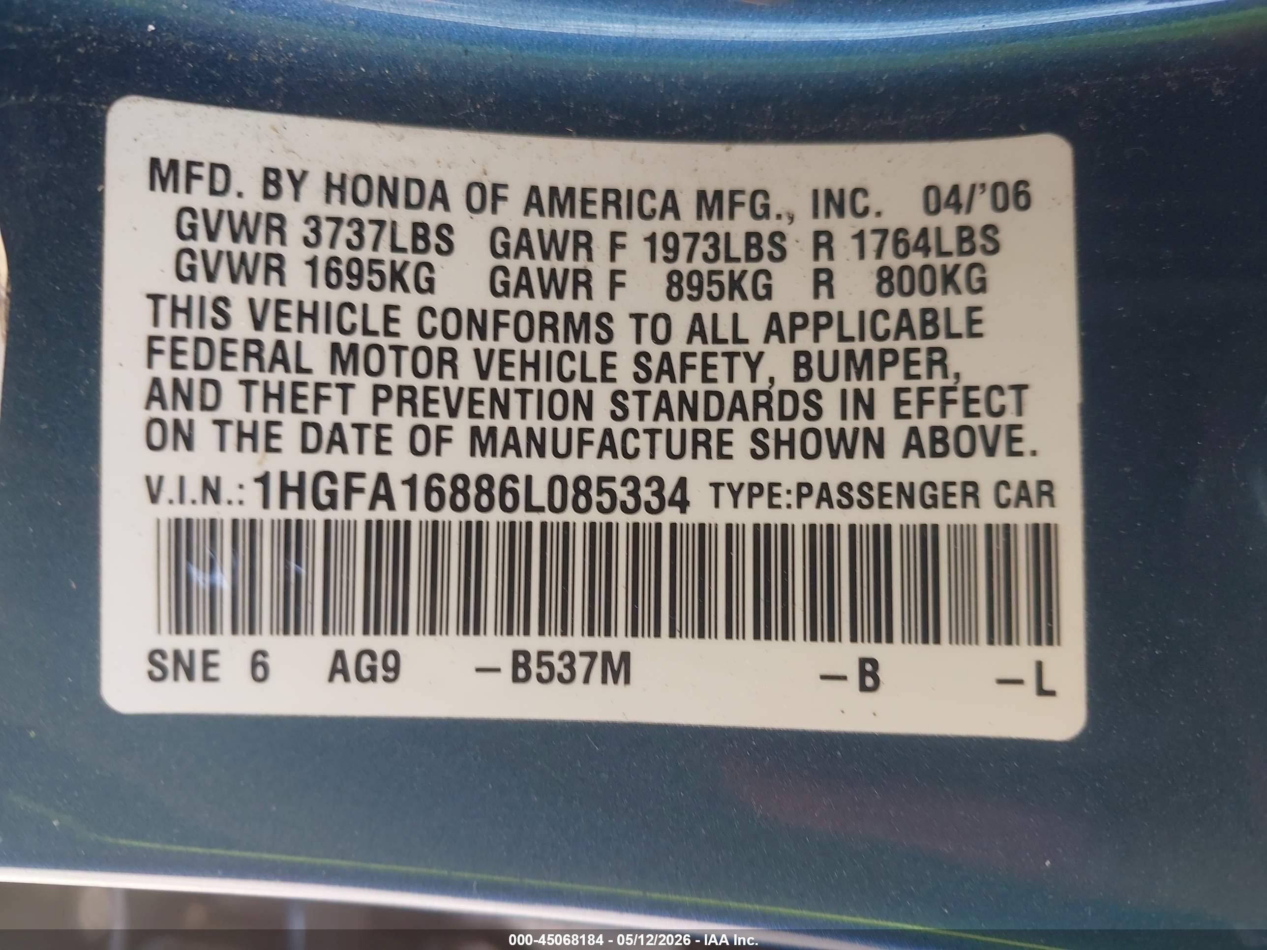 HONDA CIVIC image 9