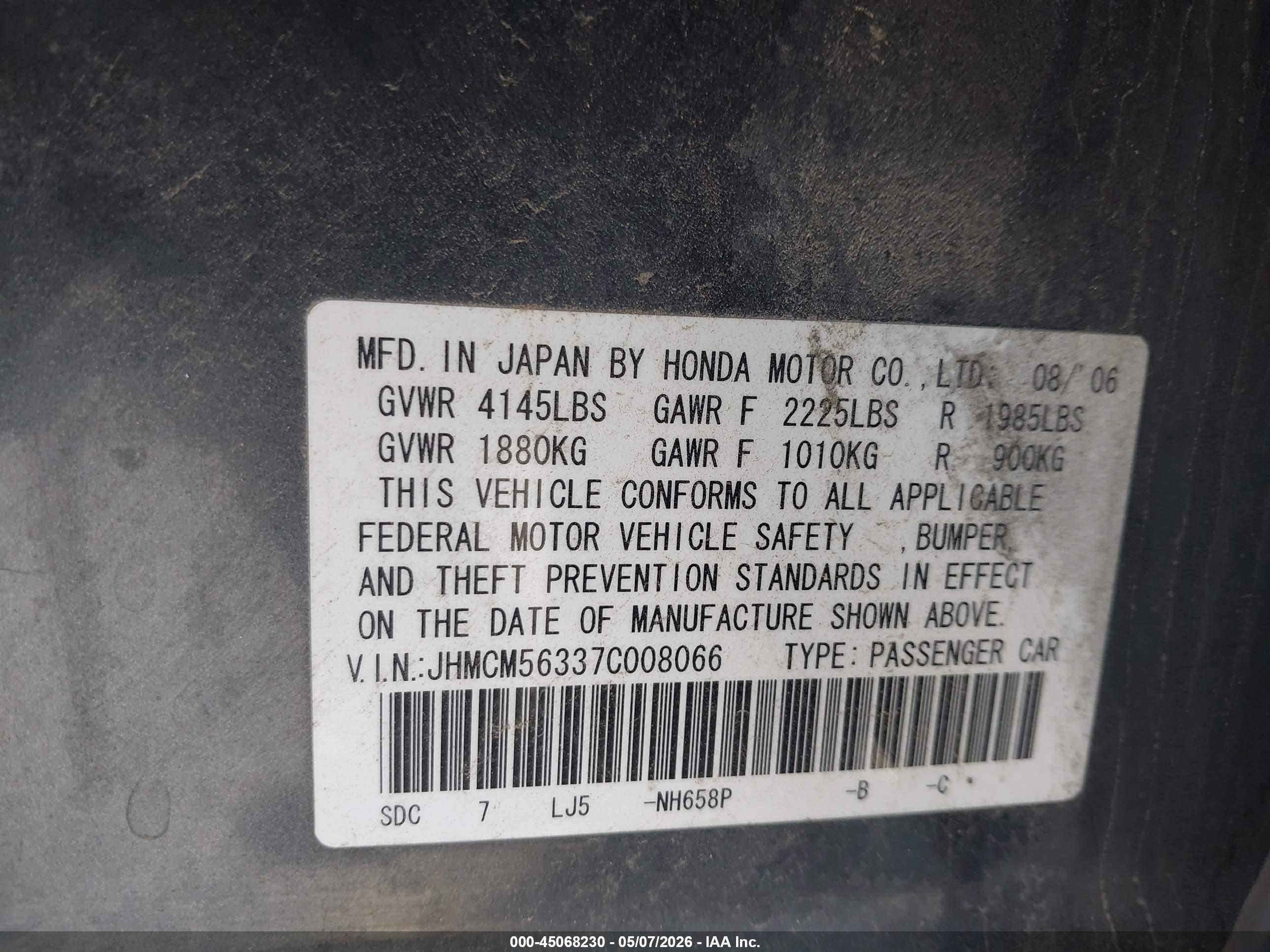 HONDA ACCORD image 9