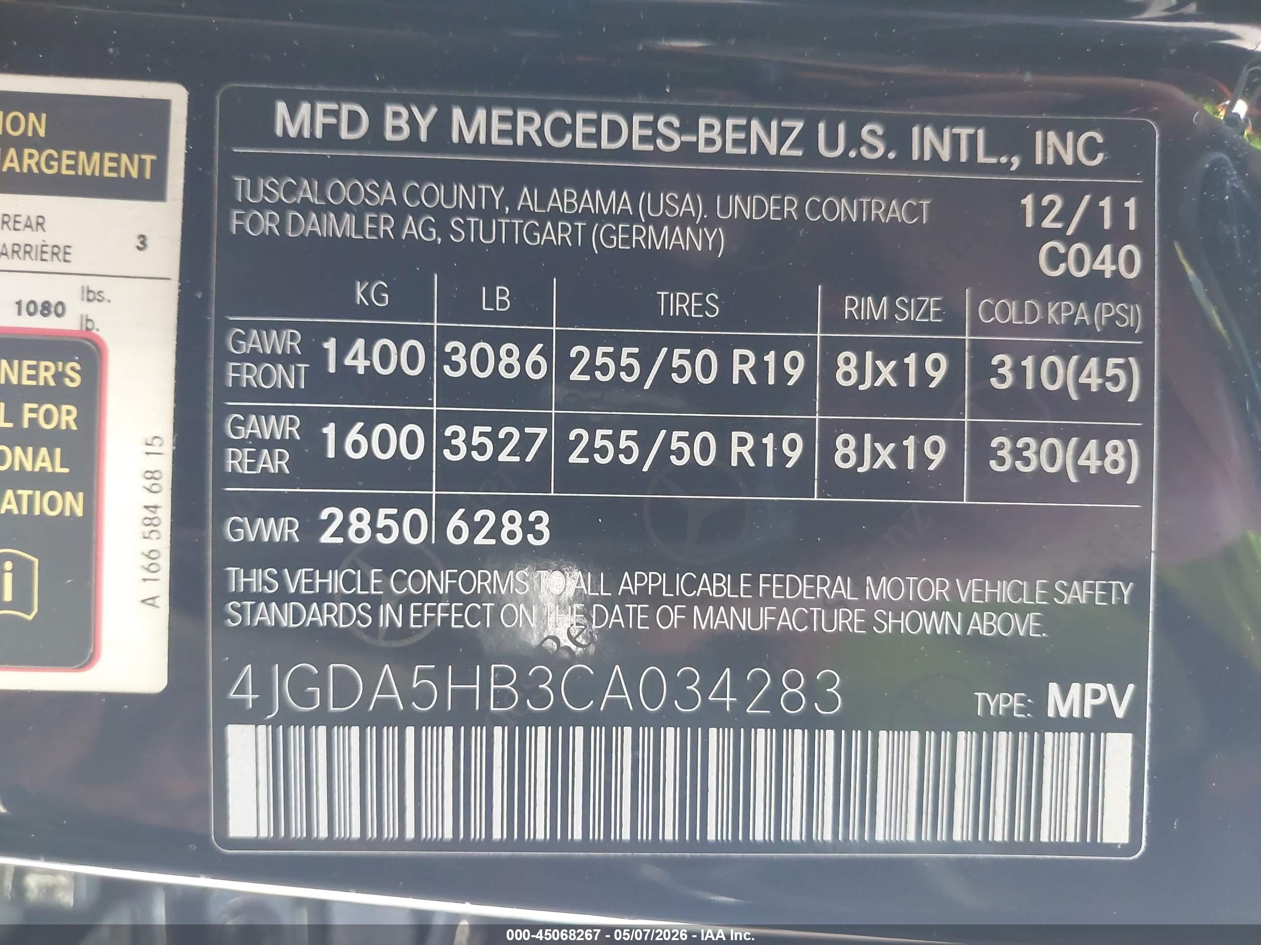 MERCEDES-BENZ ML image 9