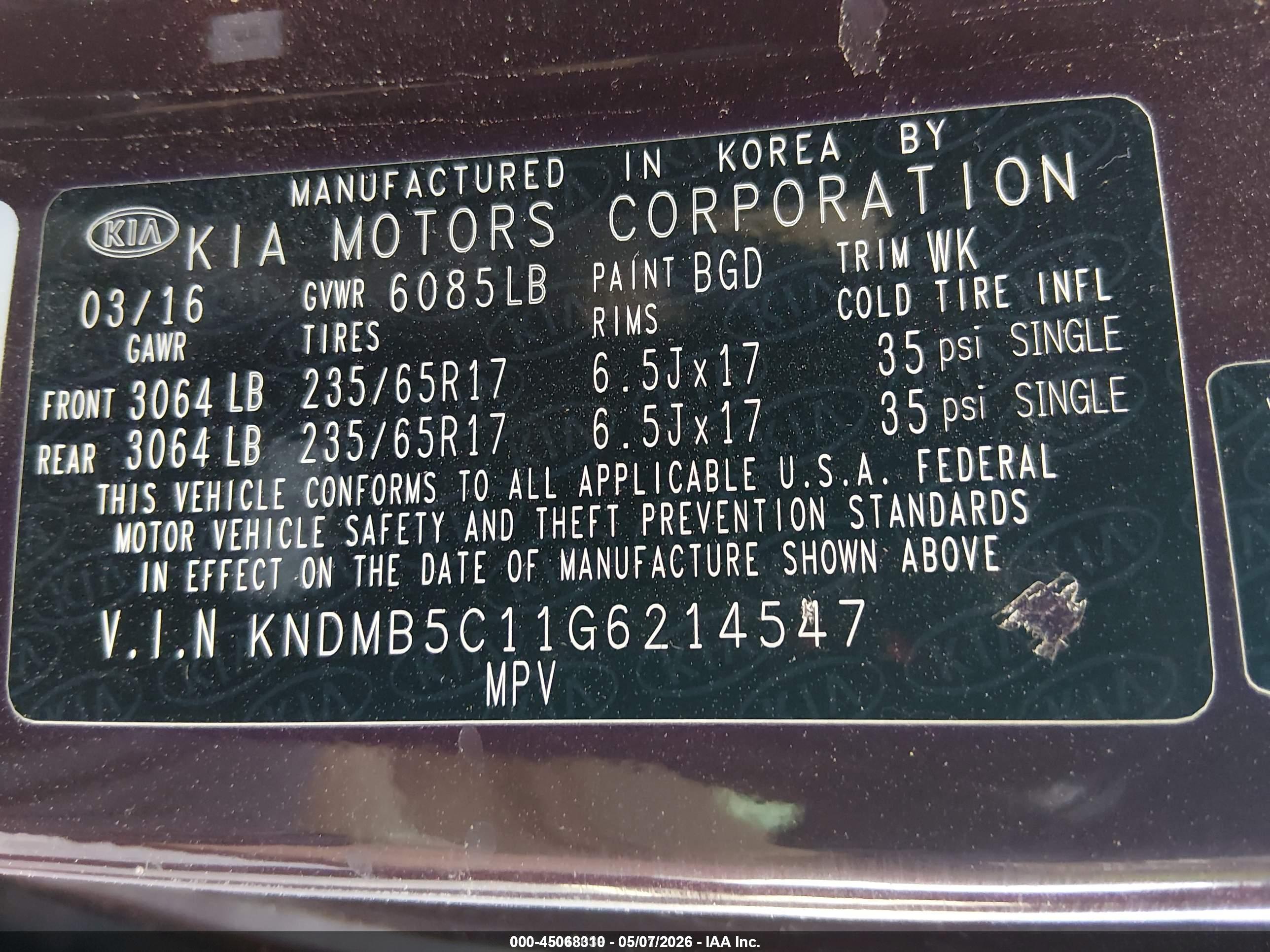 KIA SEDONA image 9