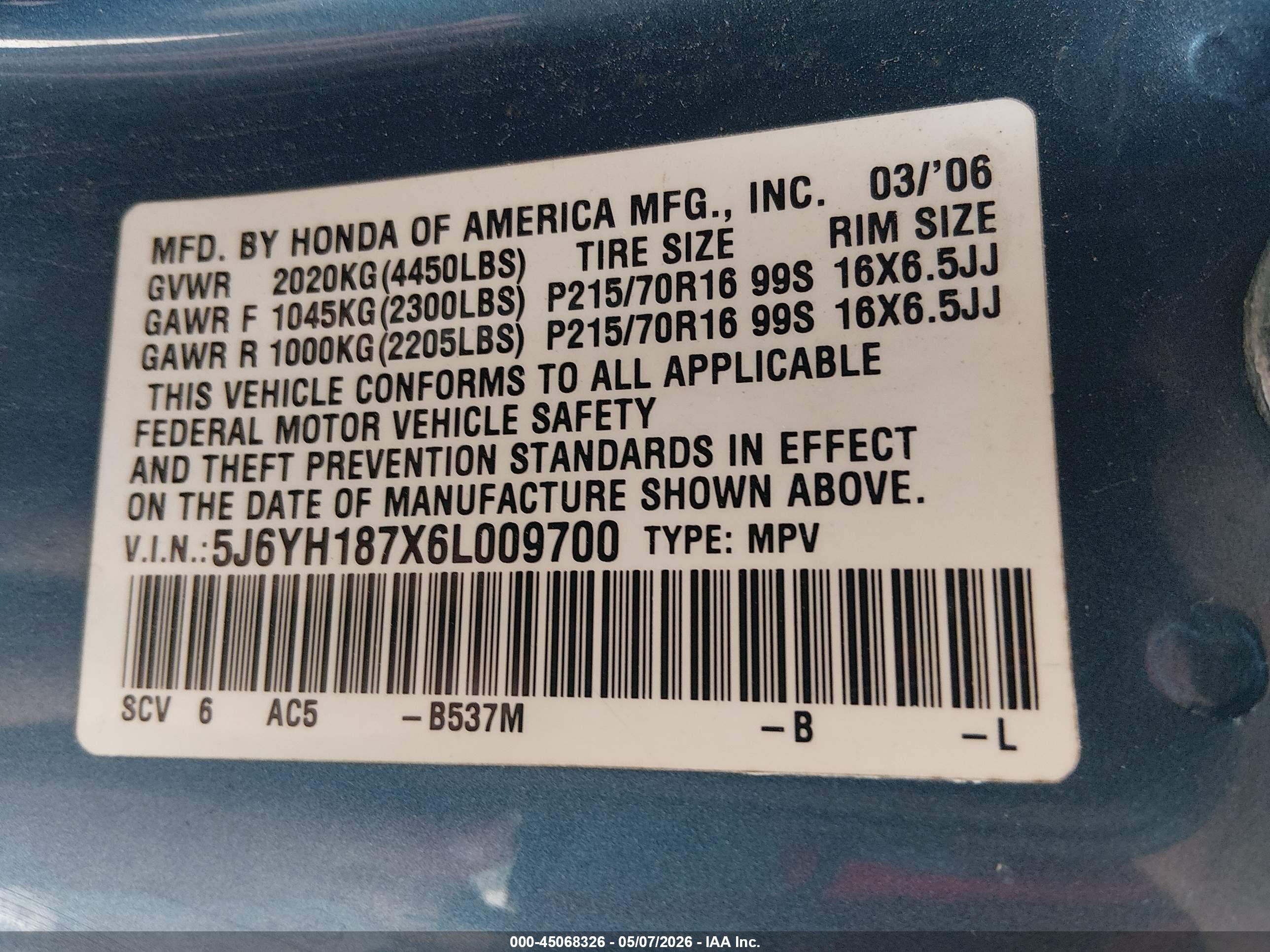 HONDA ELEMENT image 9