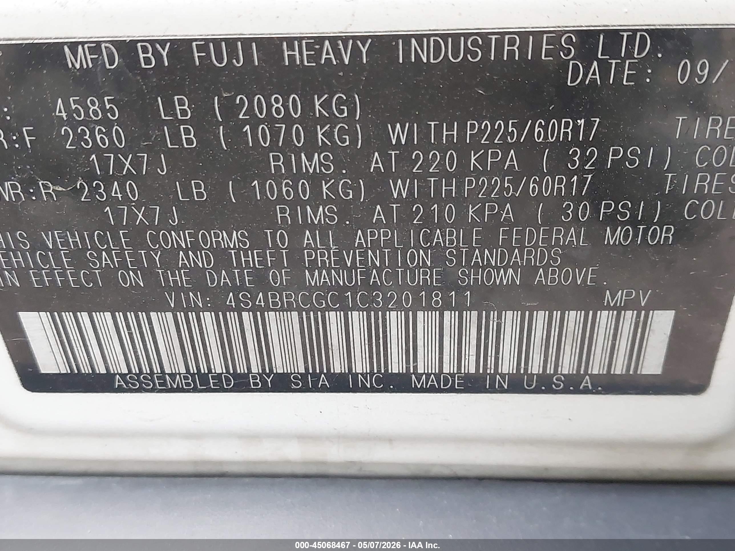 SUBARU OUTBACK image 9