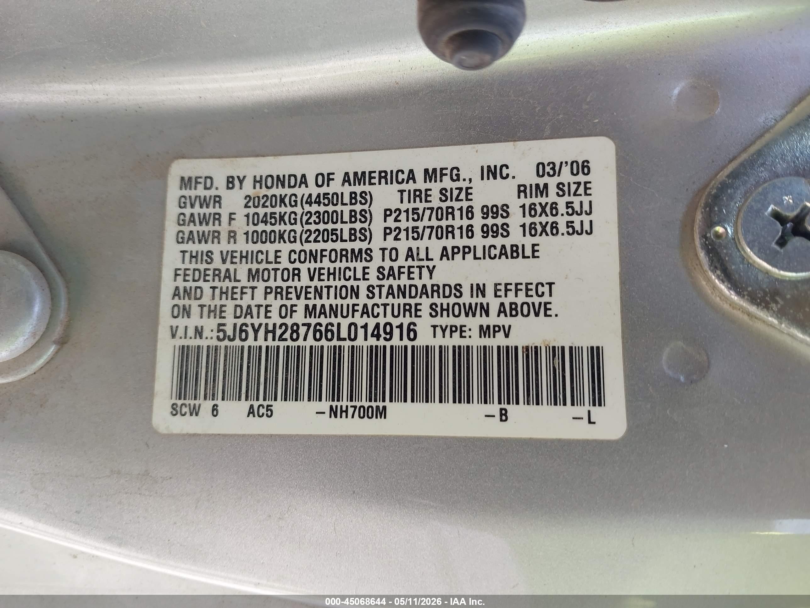 HONDA ELEMENT image 9