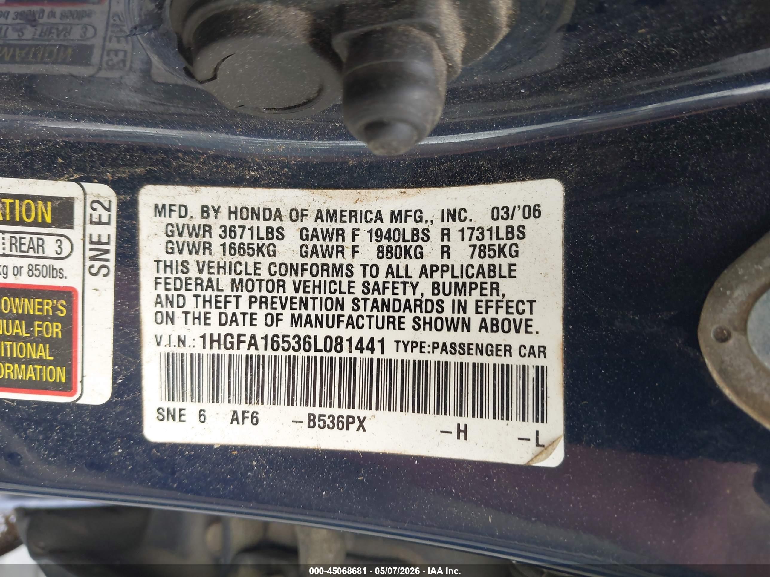 HONDA CIVIC image 9