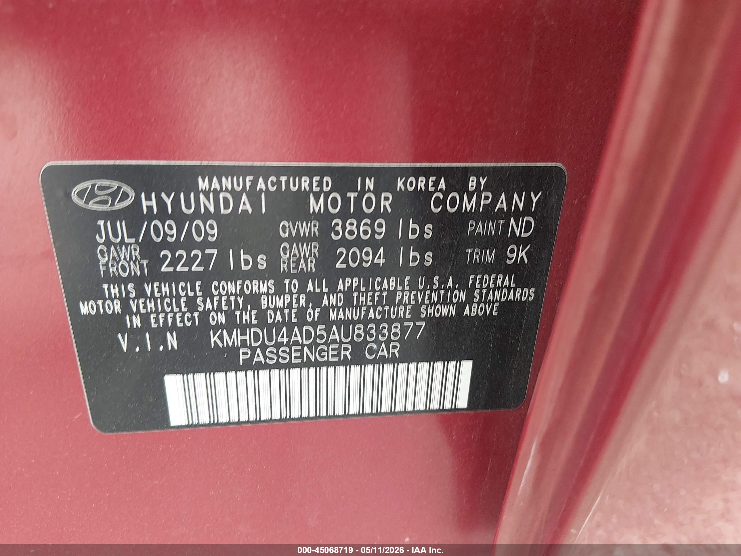 HYUNDAI ELANTRA image 9