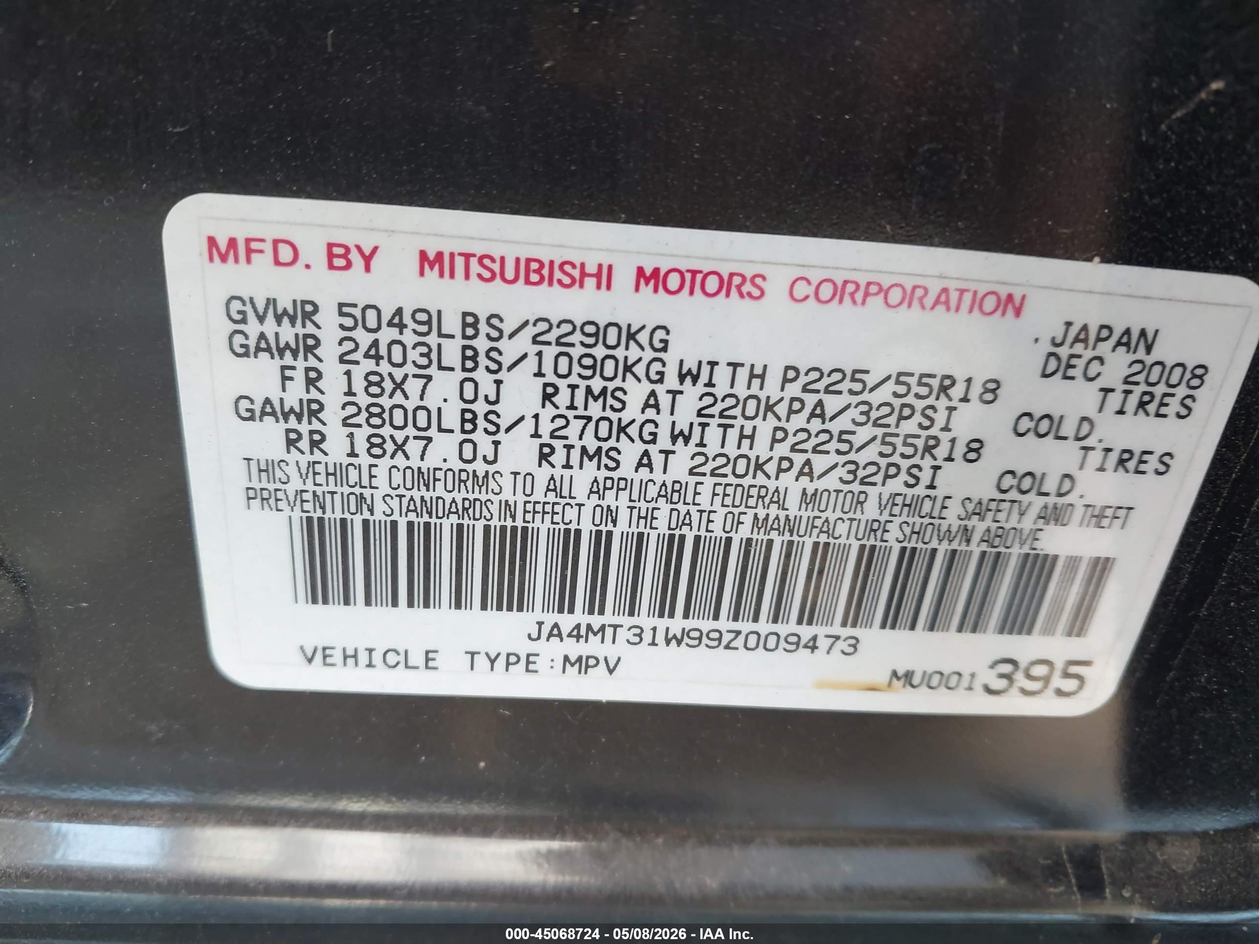 MITSUBISHI OUTLANDER image 9