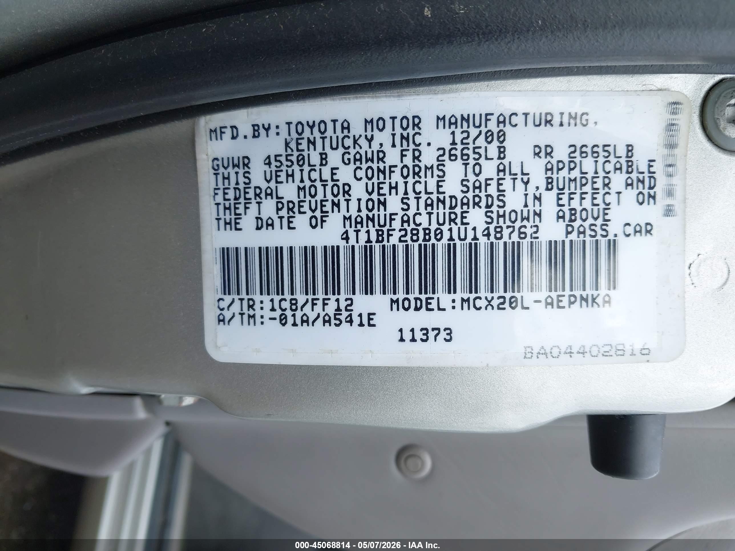 TOYOTA AVALON image 9