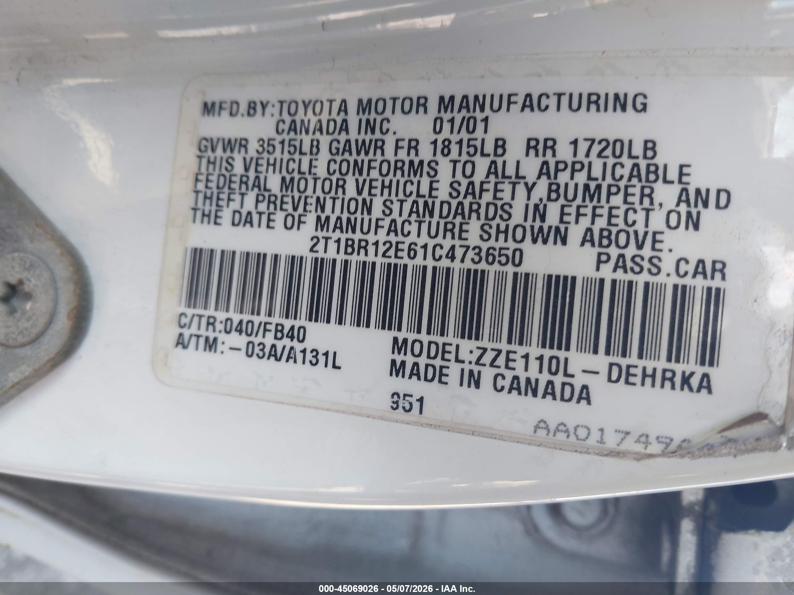 TOYOTA COROLLA image 9