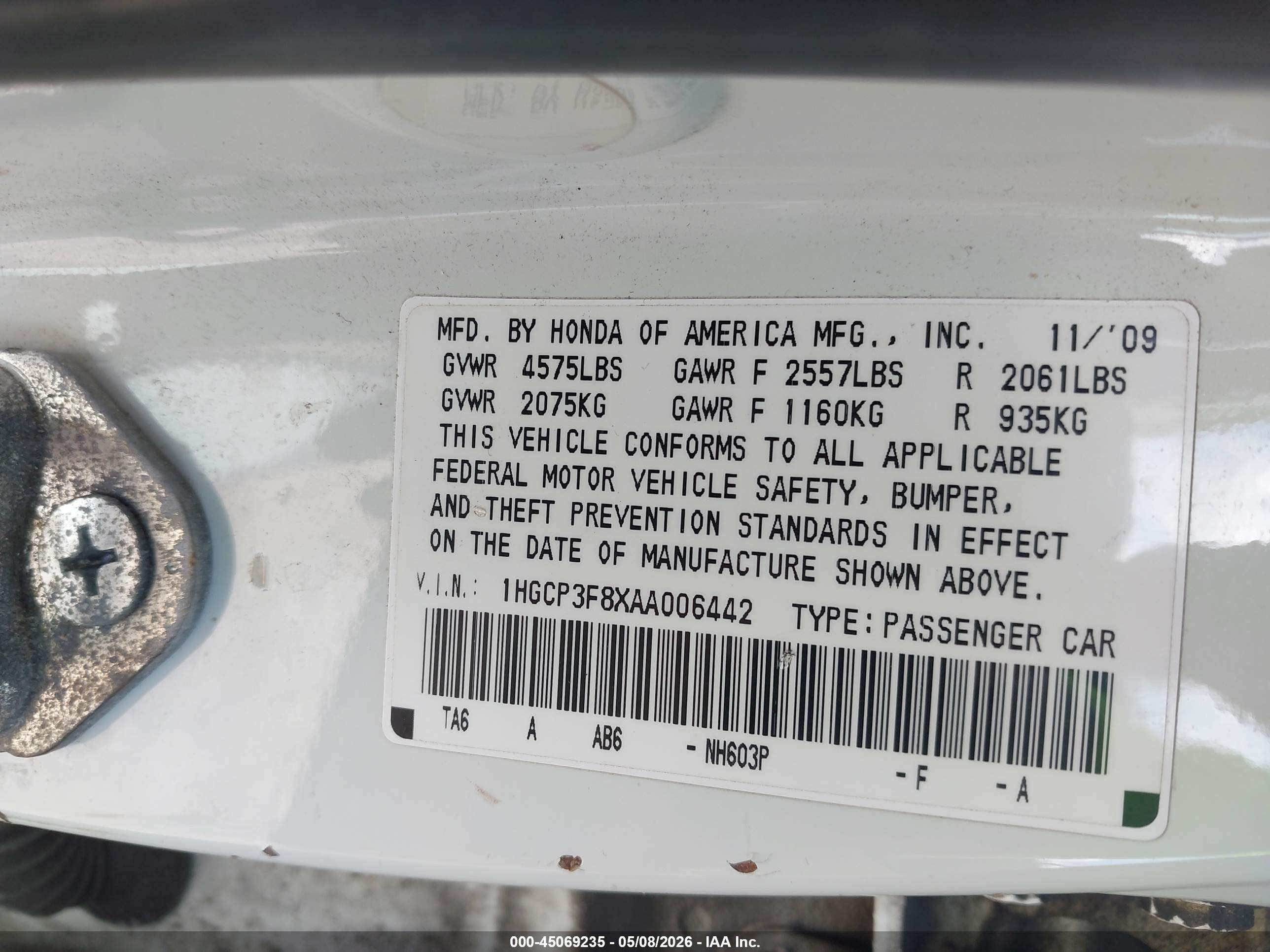HONDA ACCORD image 9