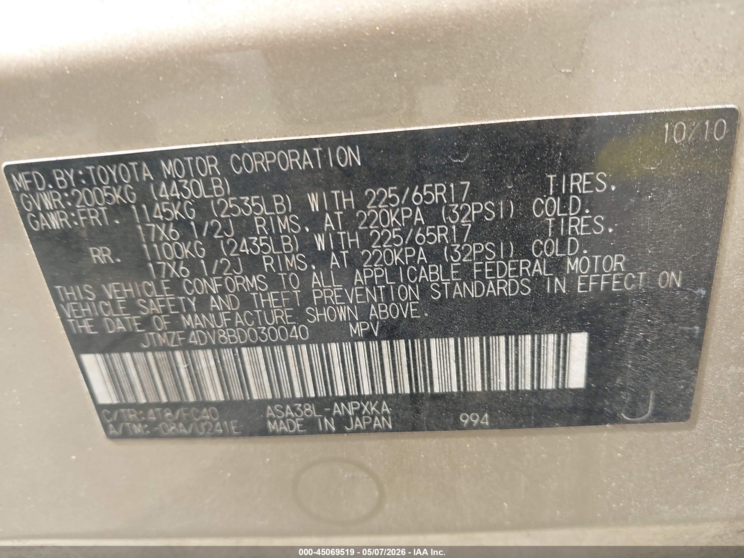 TOYOTA RAV4 image 9