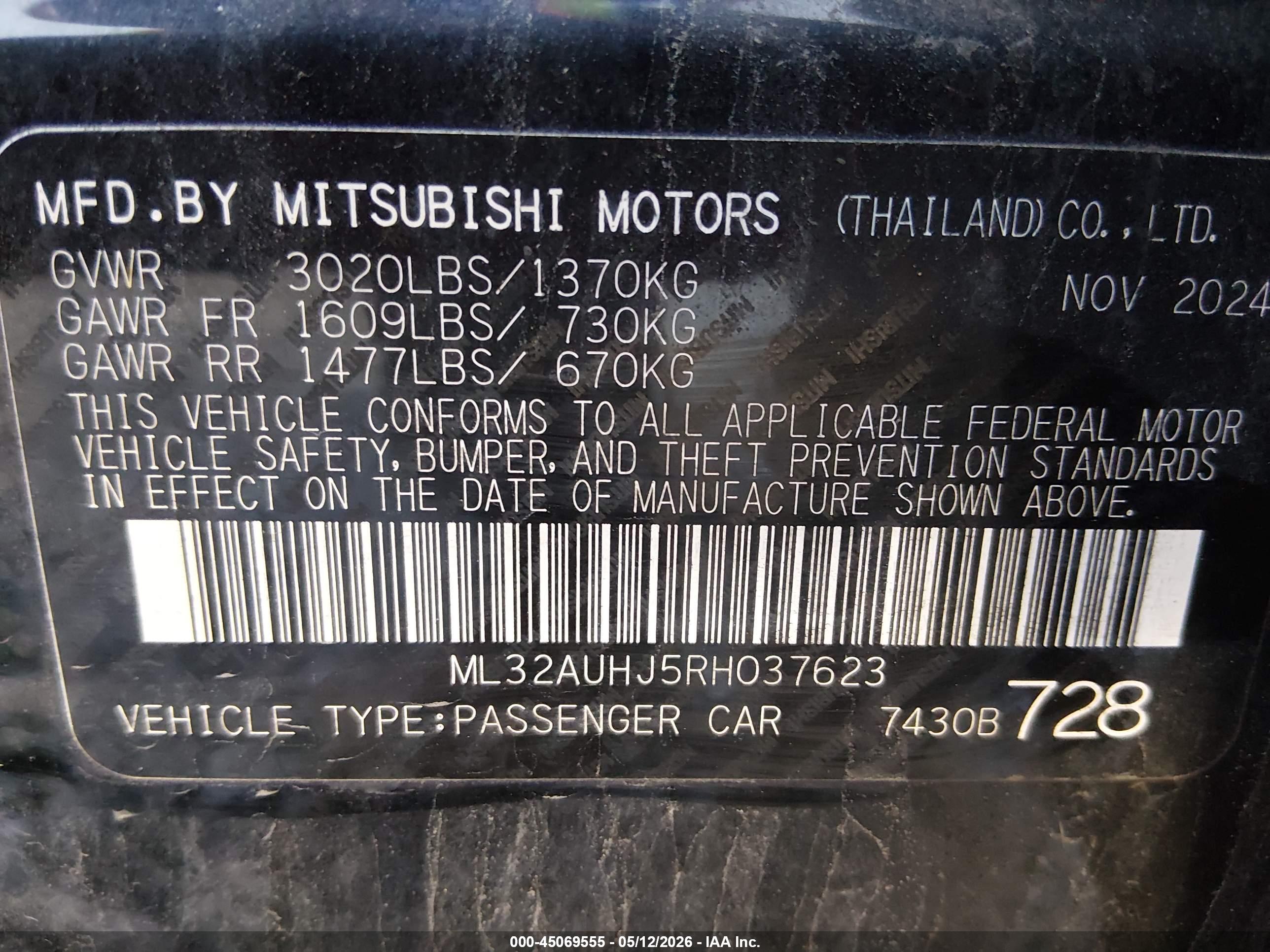 MITSUBISHI MIRAGE image 9