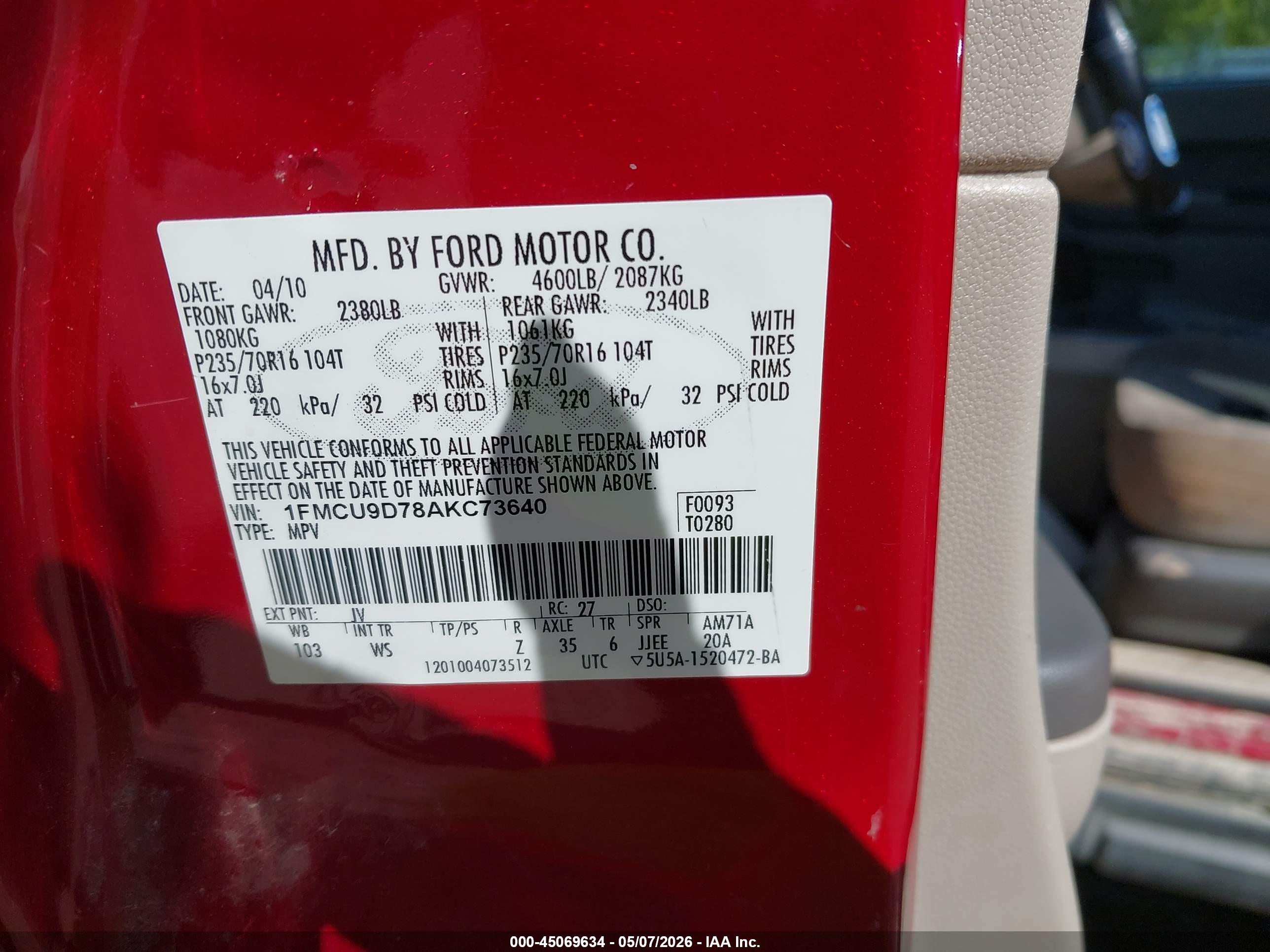 FORD ESCAPE image 9